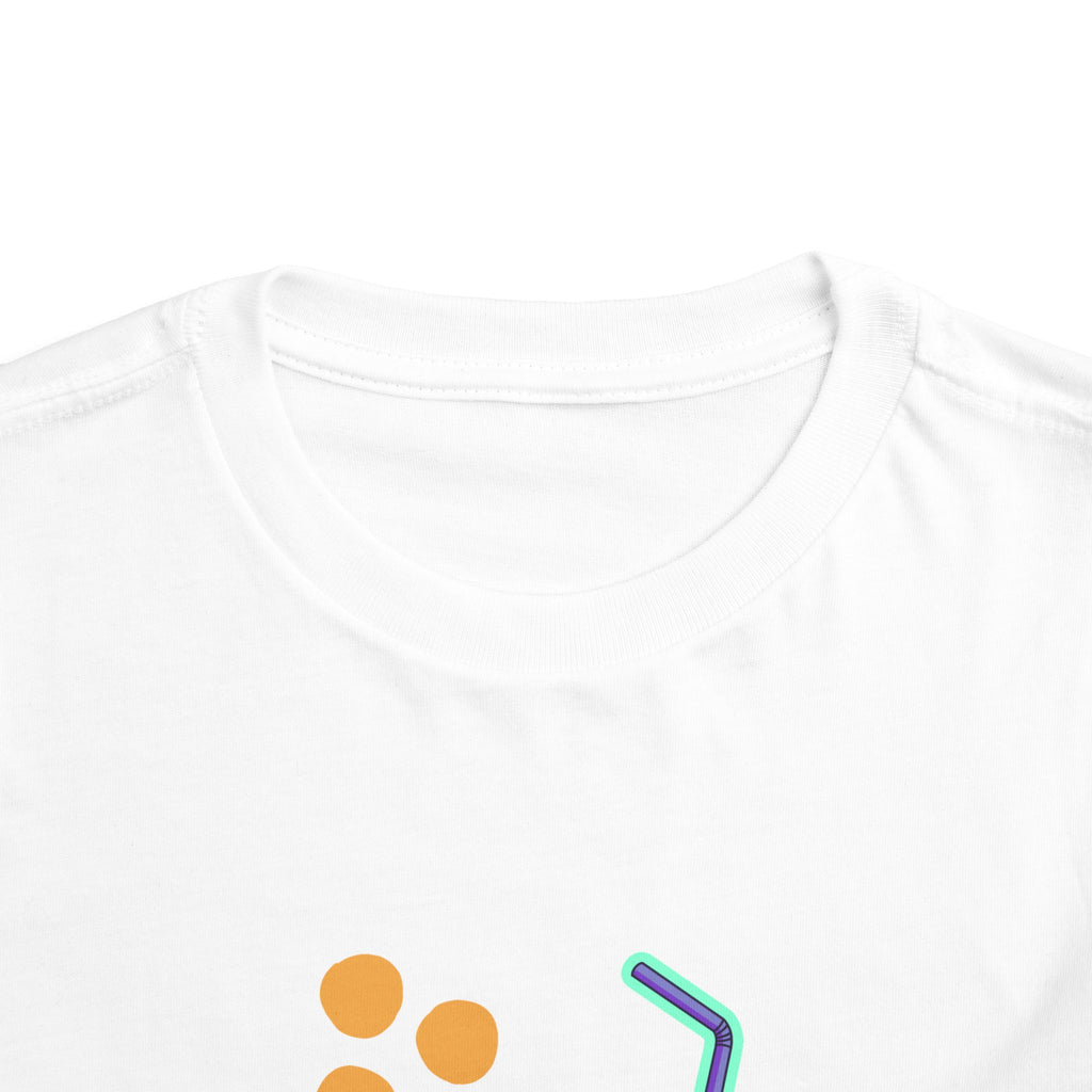 Toddler Tee — Colorful 'Fruit Spirit' Juice Box Graphic Kids Shirt