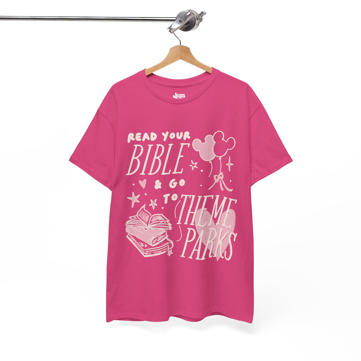 Read Your Bible, Theme Parks T-Shirt — Christian Faith & Fun Graphic Tee