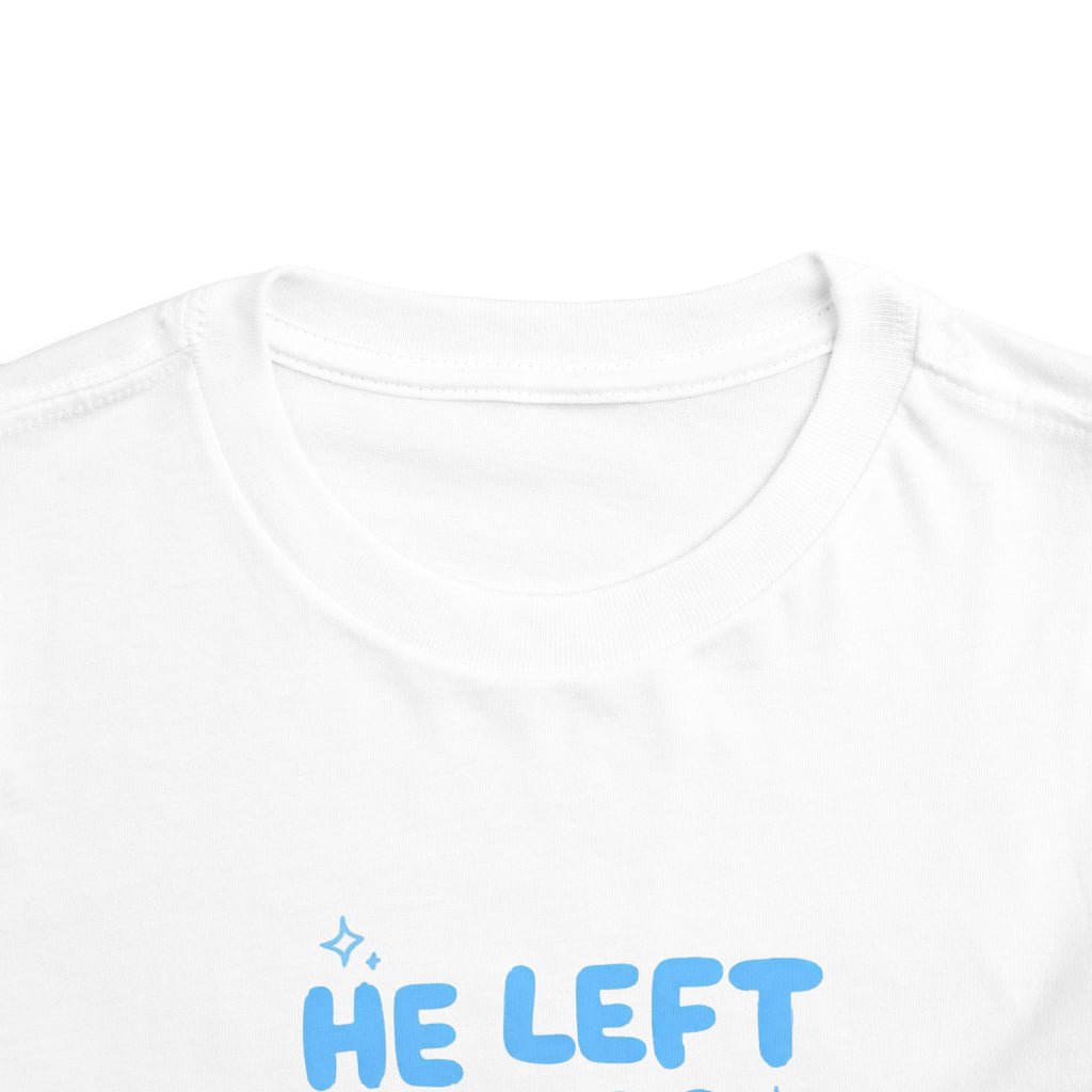 Toddler Tee — "He Left the 99 to Find Me" Cute Christian Sheep Graphic