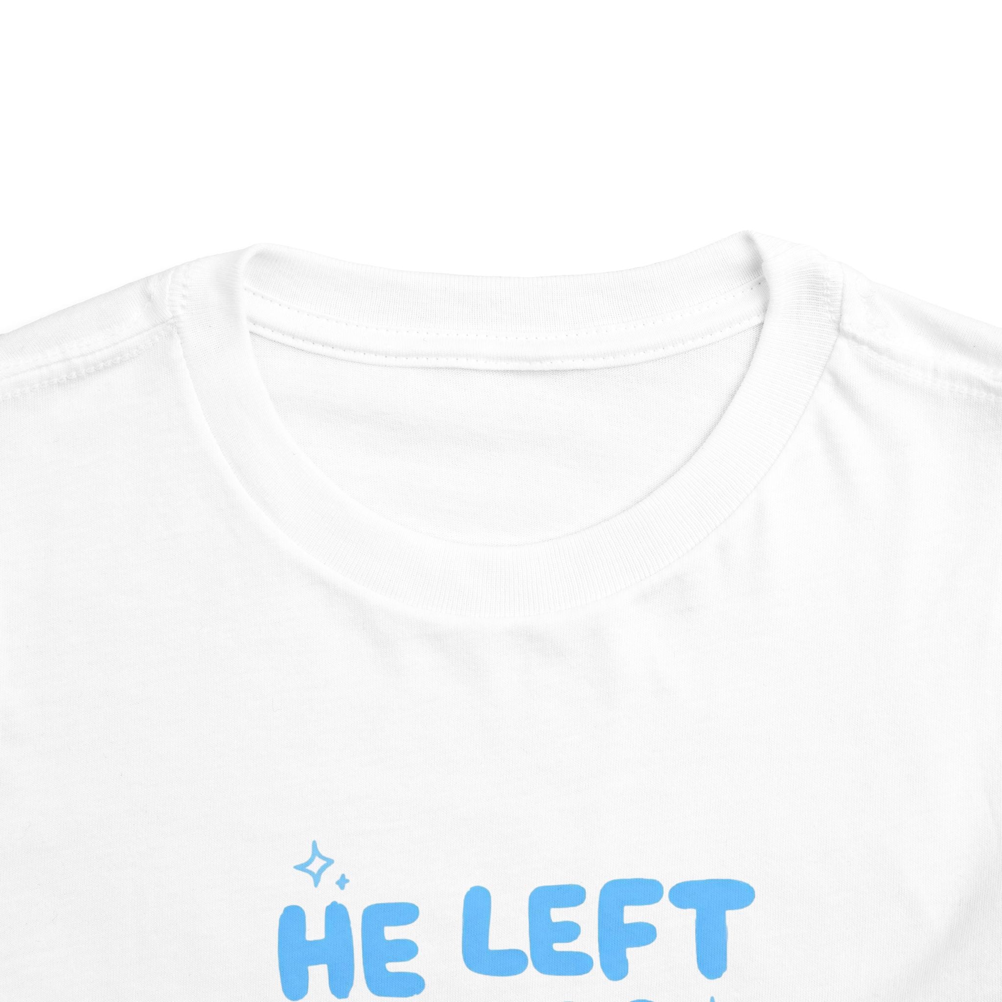 Toddler Tee — "He Left the 99 to Find Me" Cute Christian Sheep Graphic