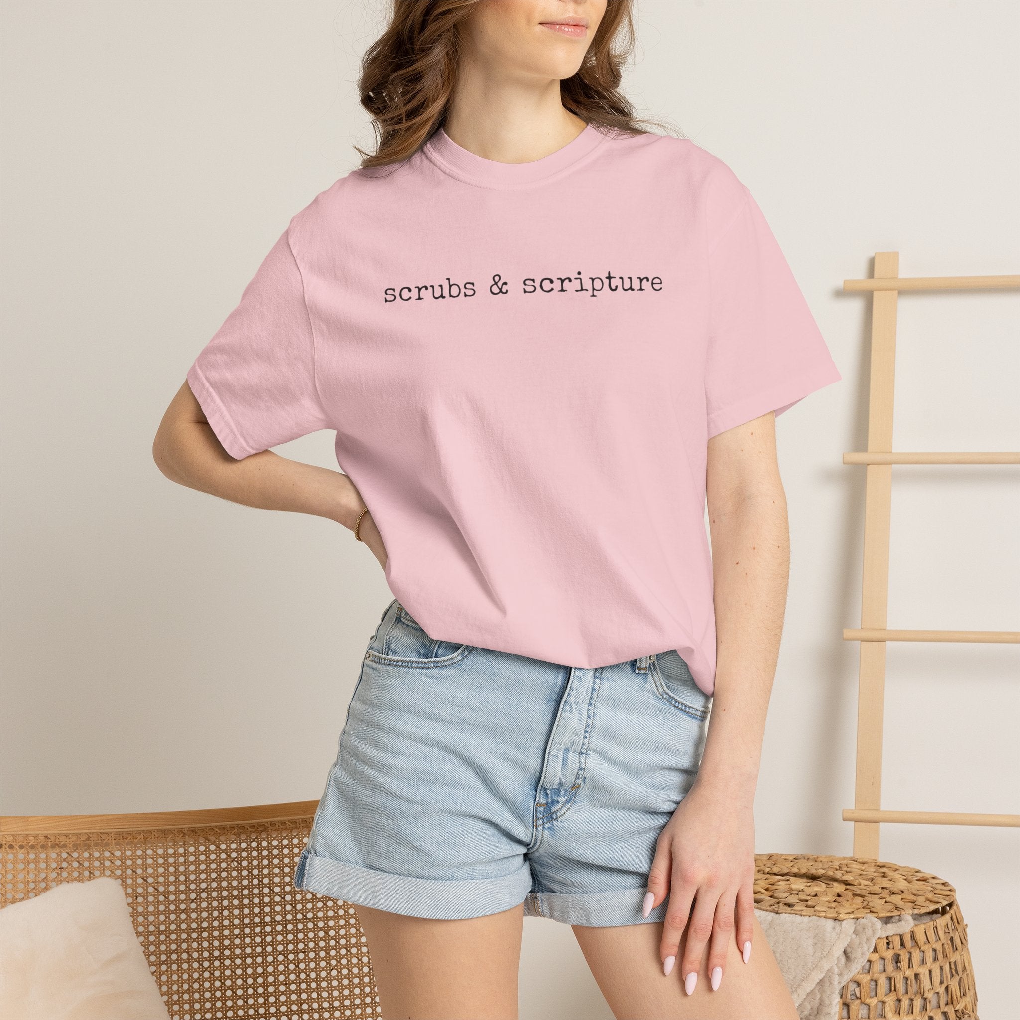 Scrubs & Scripture Tee – Christian Nurse Medical T-Shirt