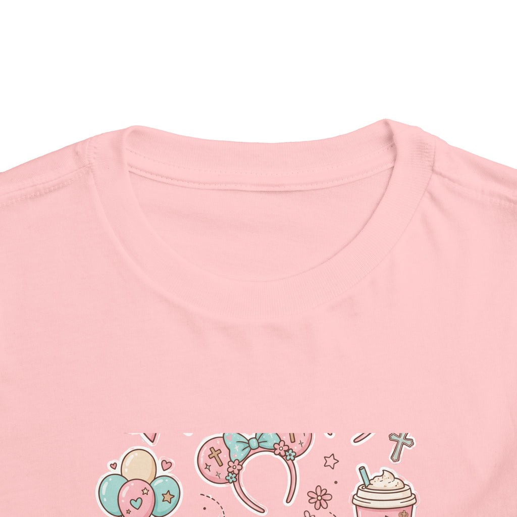 Toddler Tee — "Literally Just A Girl" Cute Pastel Graphic Shirt