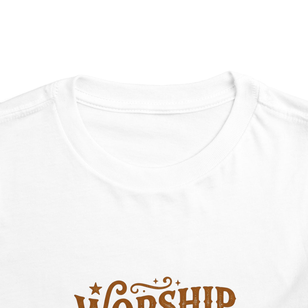 Toddler Tee — "Worship Jesus & Go to Disney" Faith-Inspired Kids Shirt