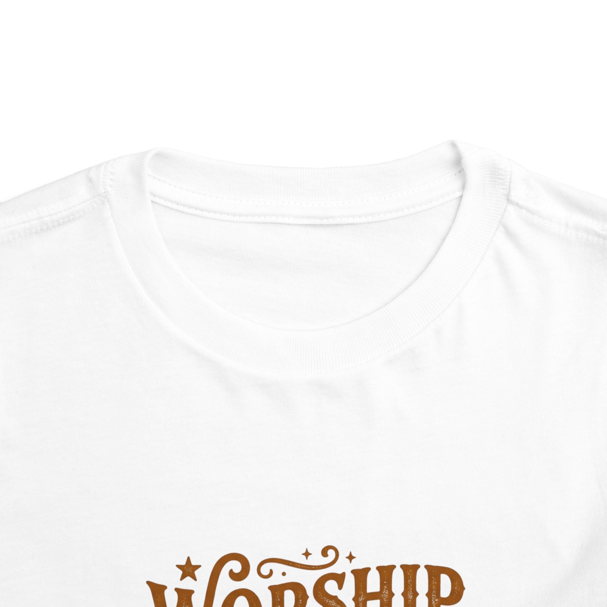 Toddler Tee — "Worship Jesus & Go to Disney" Faith-Inspired Kids Shirt