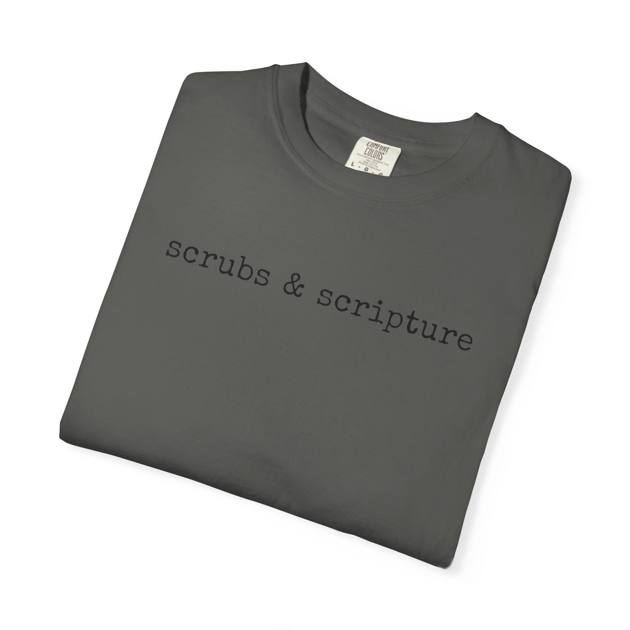 Scrubs & Scripture Tee – Christian Nurse Medical T-Shirt
