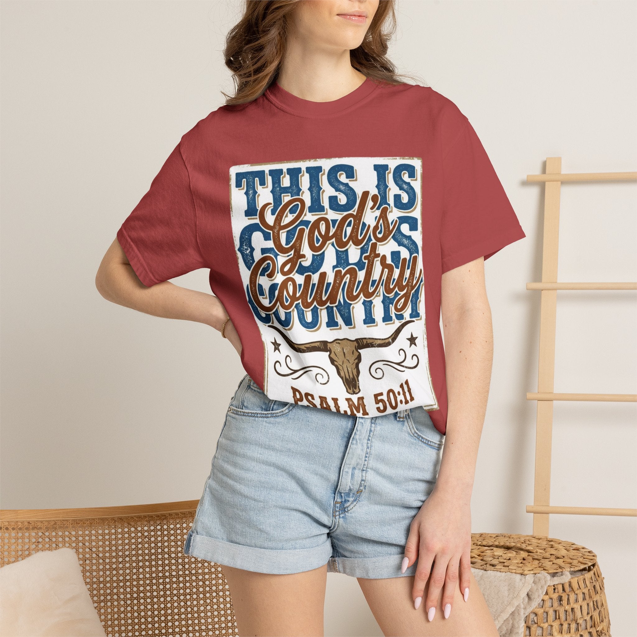 This Is God’s Country T-Shirt – Psalm 50:11 Western Faith Tee