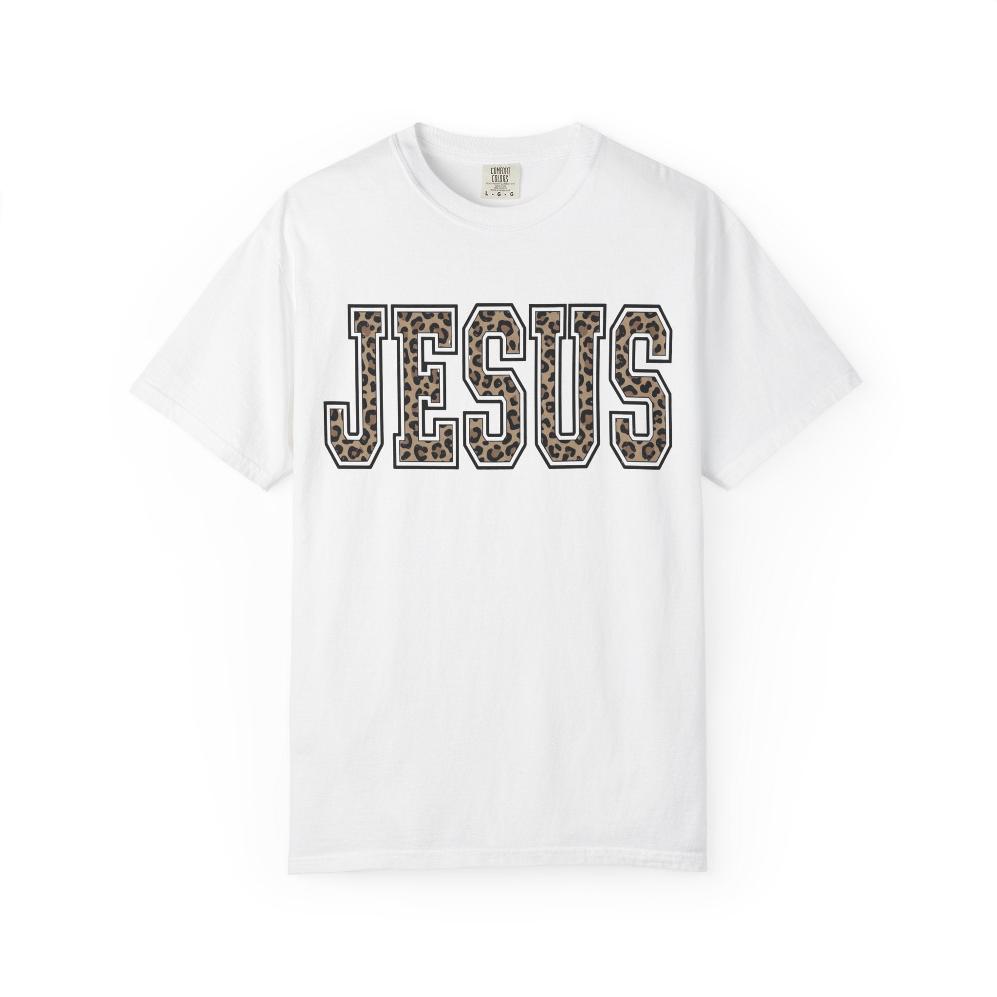 Jesus Leopard Varsity T‑Shirt