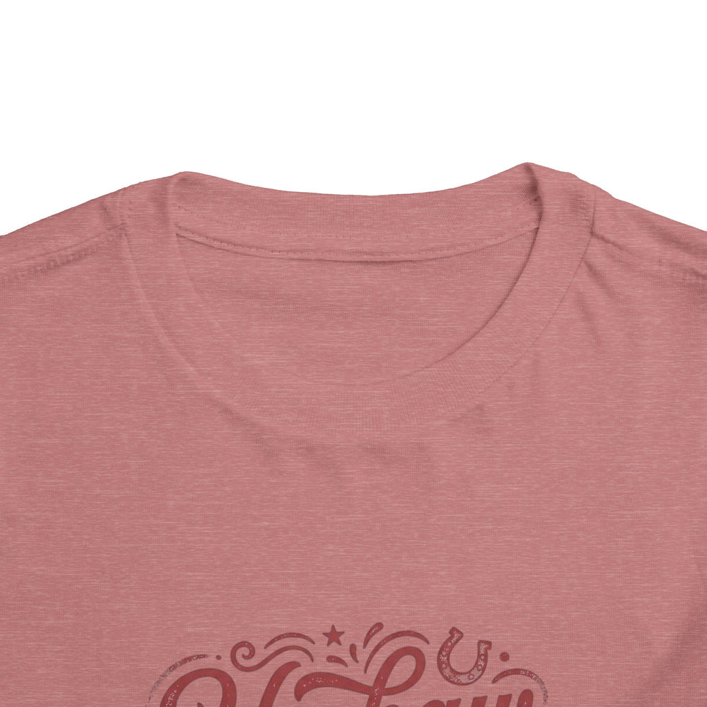 Toddler Tee — "Yeehaw & Amen" Western Cowboy Graphic
