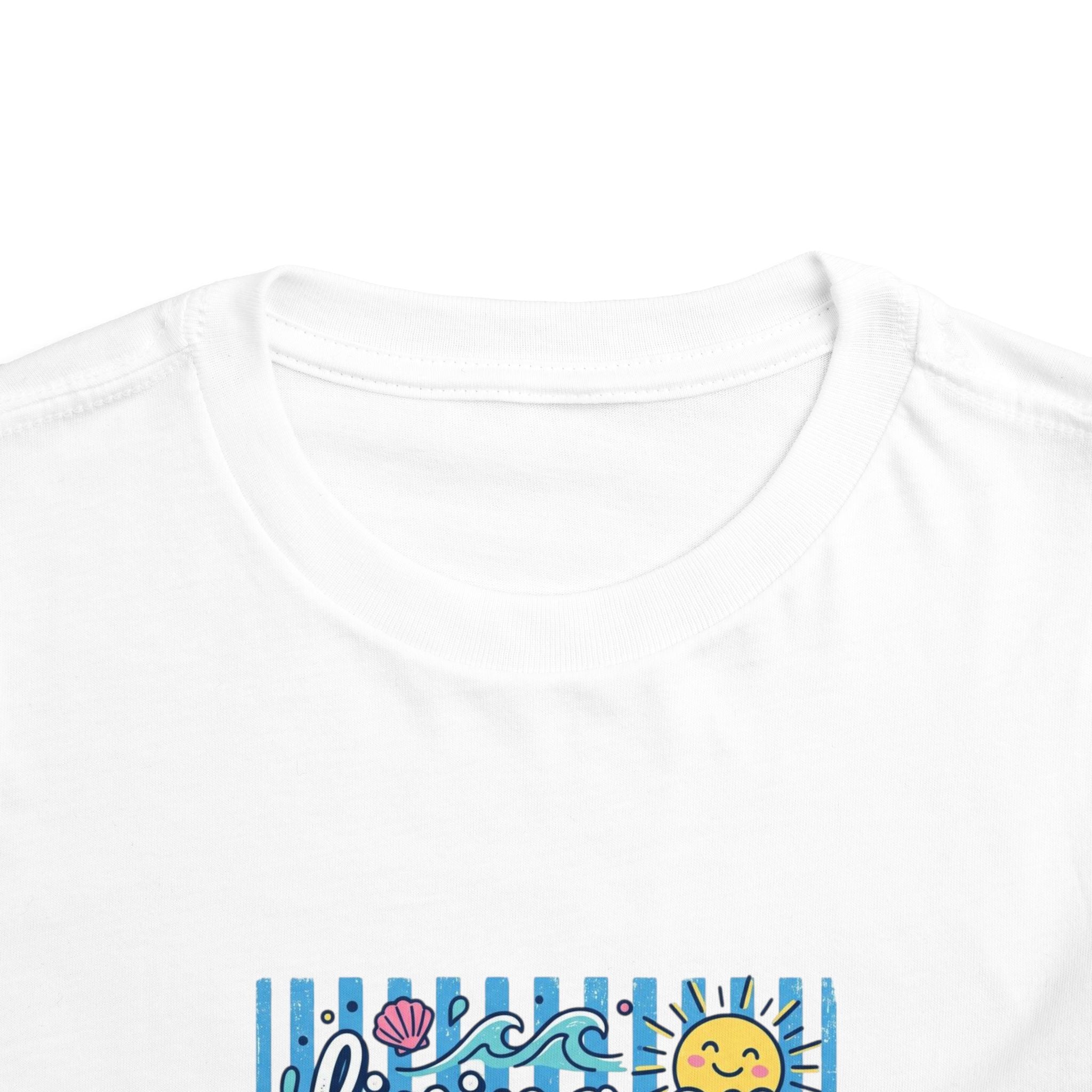 Toddler Tee — "Living on Saltwater & Scripture" Nautical Christian Beach Shirt