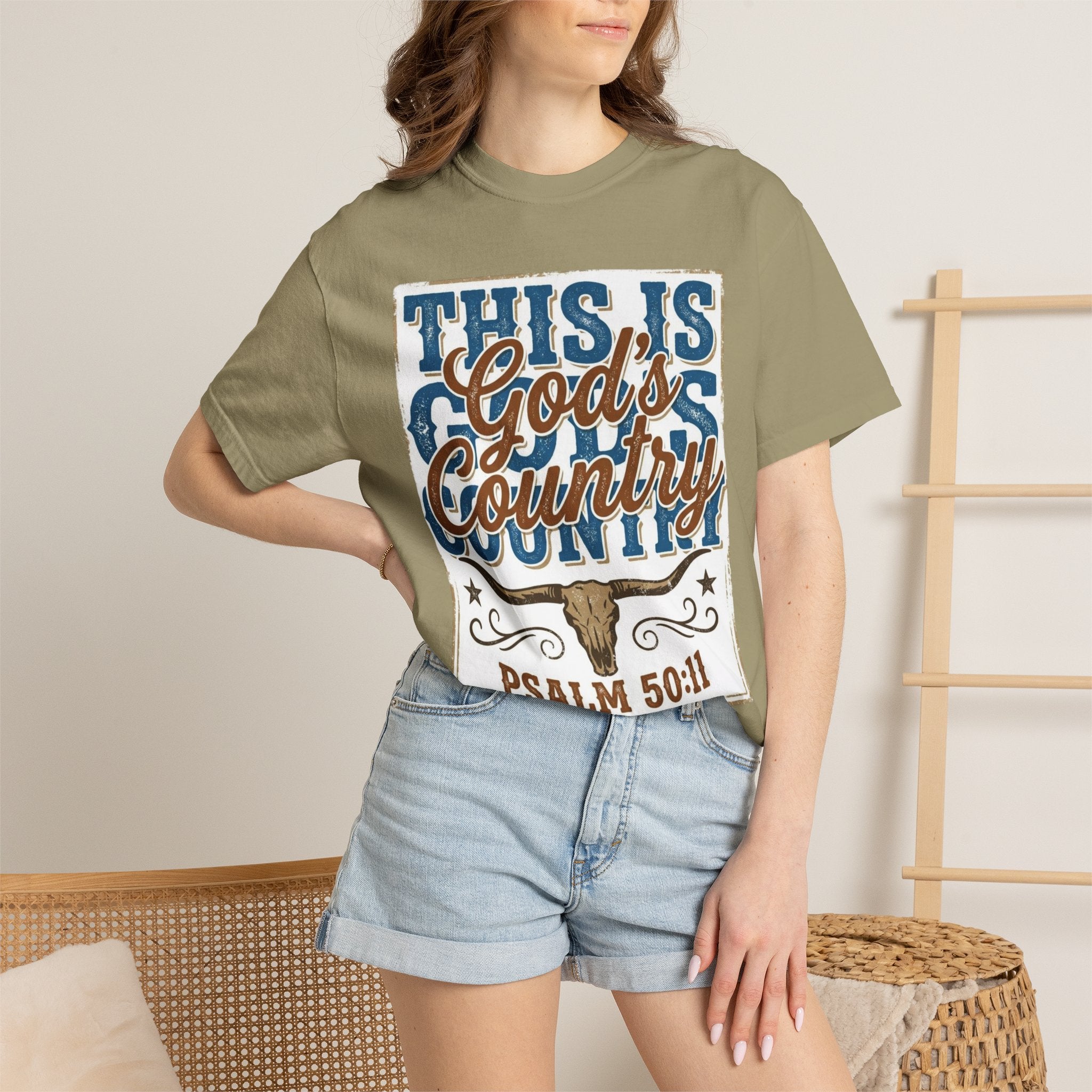 This Is God’s Country T-Shirt – Psalm 50:11 Western Faith Tee