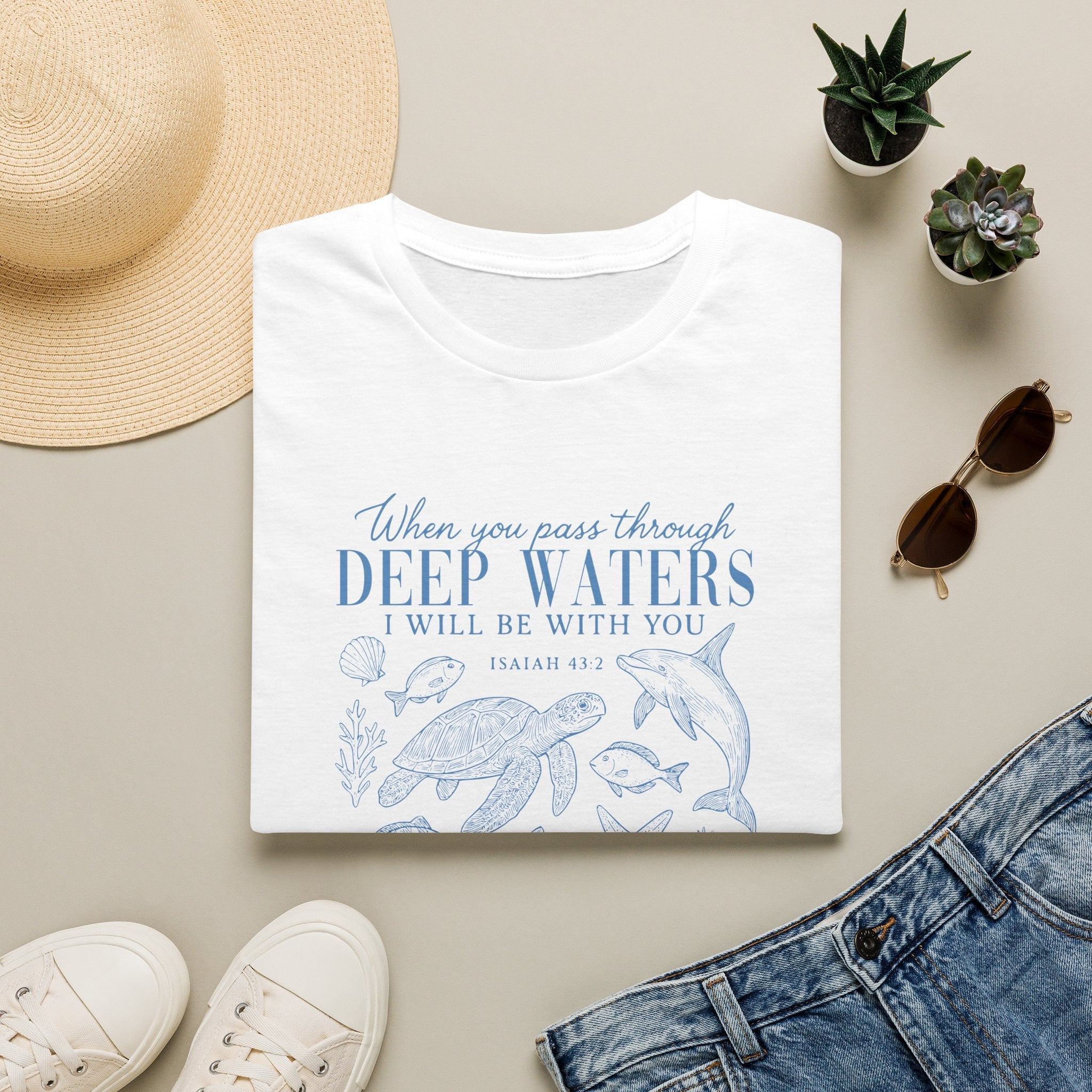 (Gildan 6400) Deep Waters