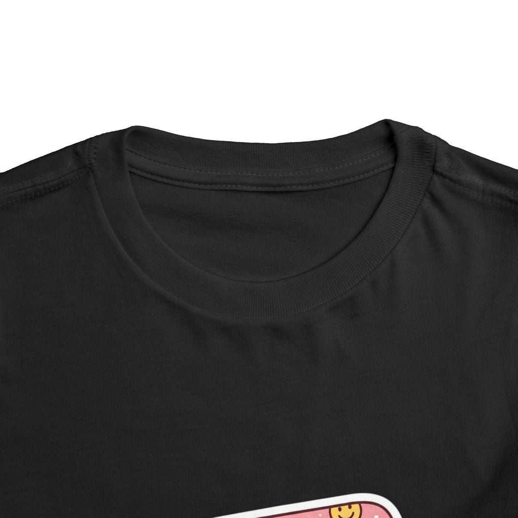 Toddler Tee - "Jesus Heals" Pink Bandage Faith Shirt