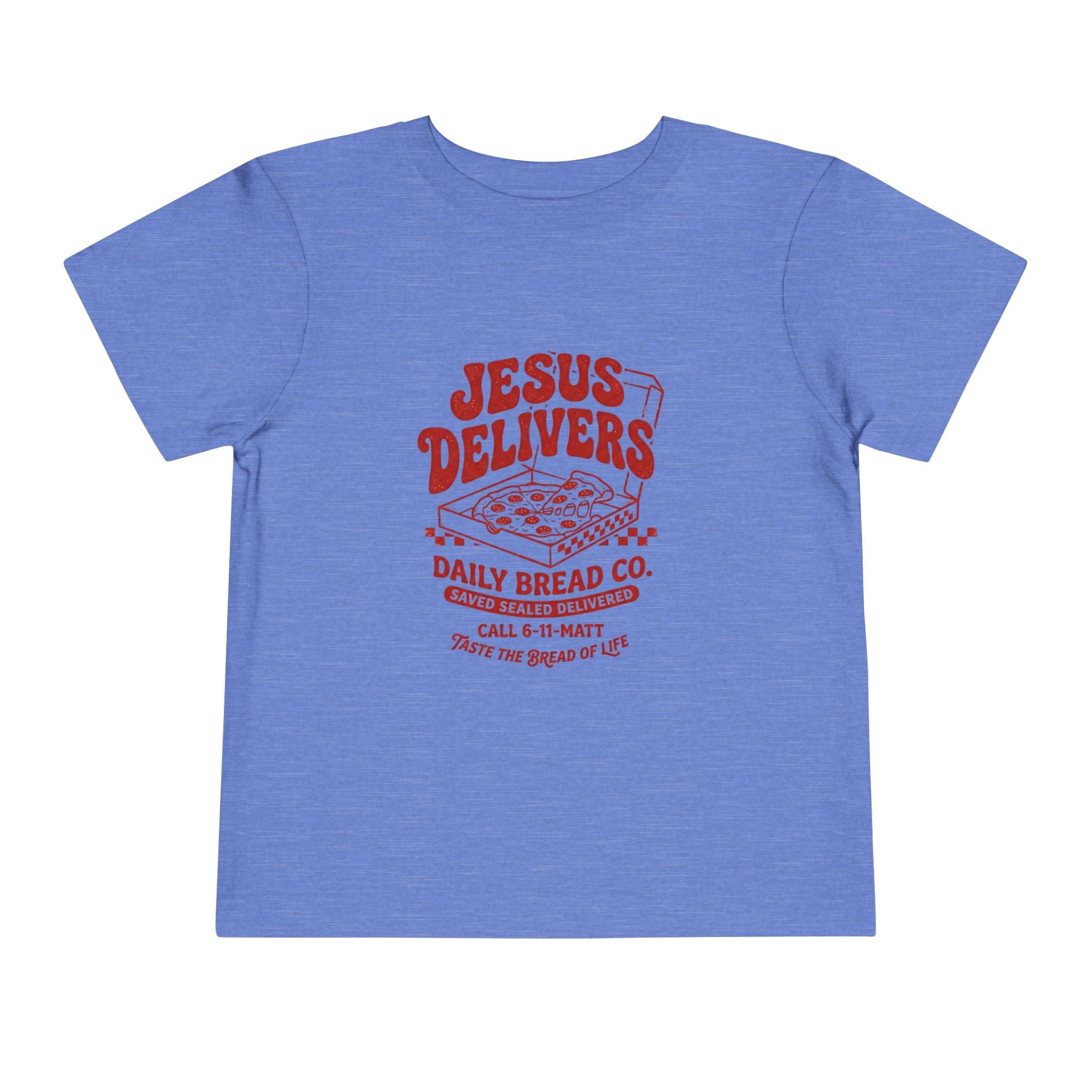 Jesus Delivers Toddler Tee — Daily Bread Co. Christian Kids T‑Shirt