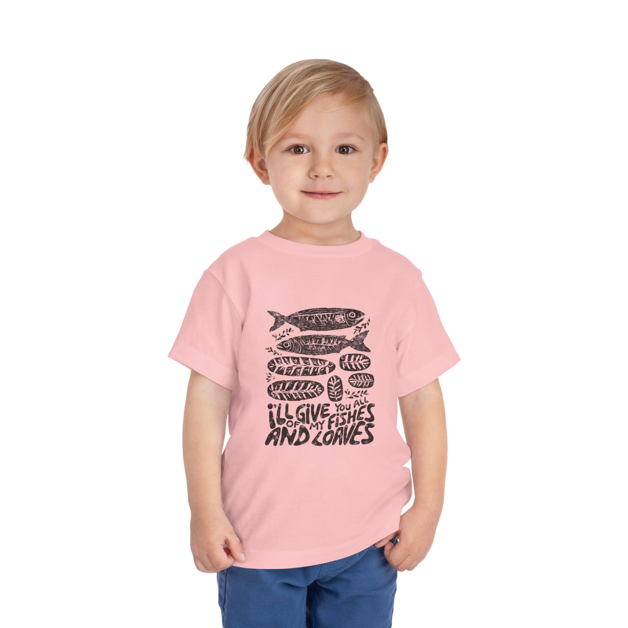 Toddler Fish Tee — "I'll Give You All Of My Fishes And Loves" Cute Nautical Shirt