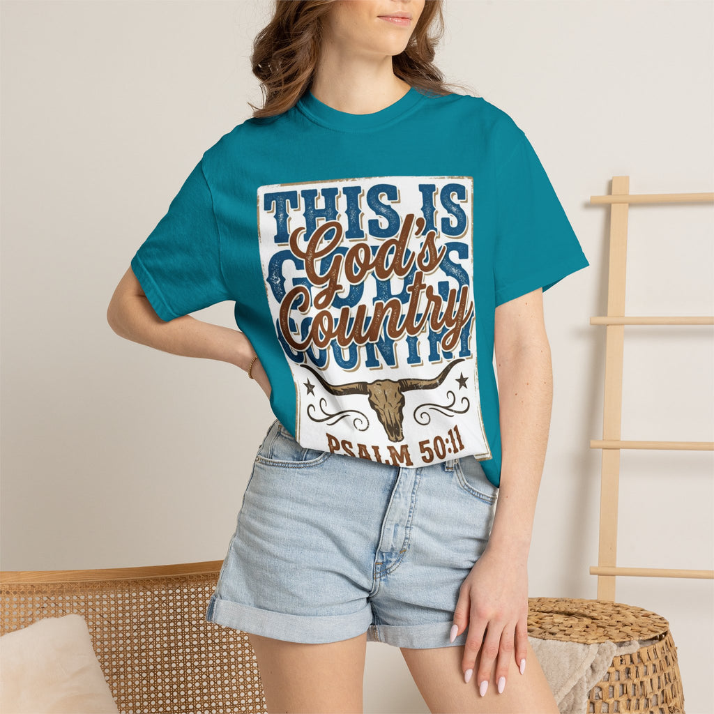 This Is God’s Country T-Shirt – Psalm 50:11 Western Faith Tee