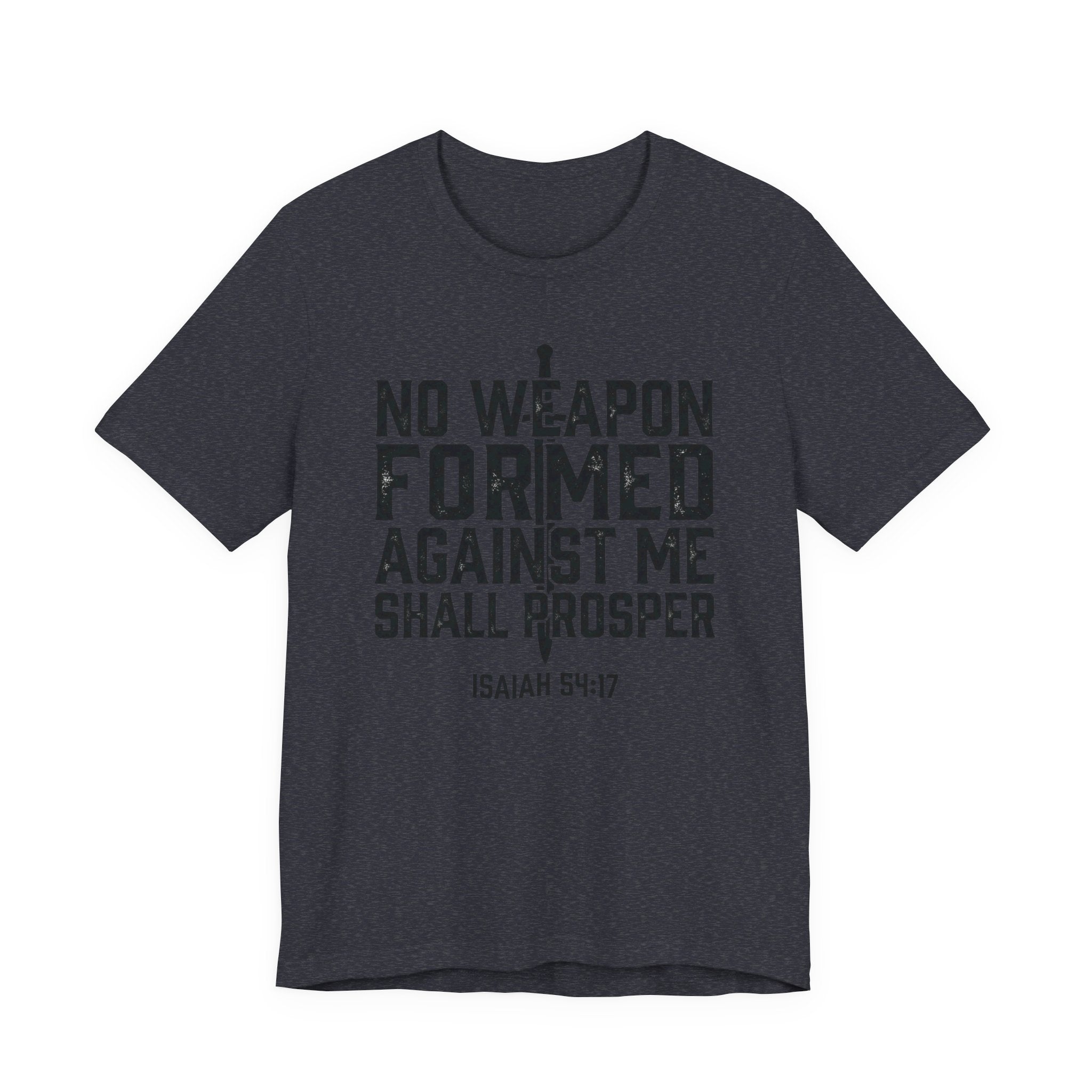 Inspirational Quote Tee - Isaiah 54:17 Unisex Jersey Short Sleeve Shirt