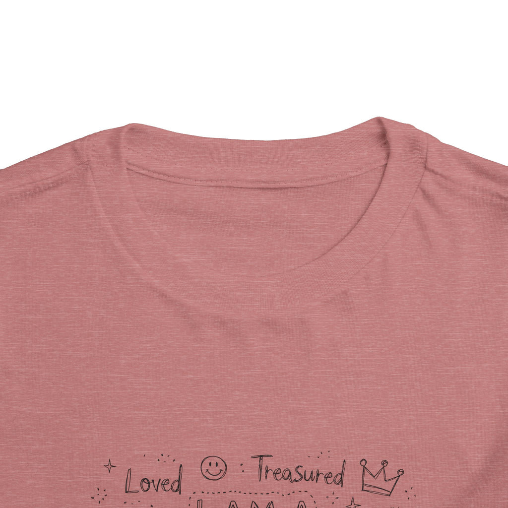 Toddler Tee — "I Am a Child of God" Inspirational Faith Shirt