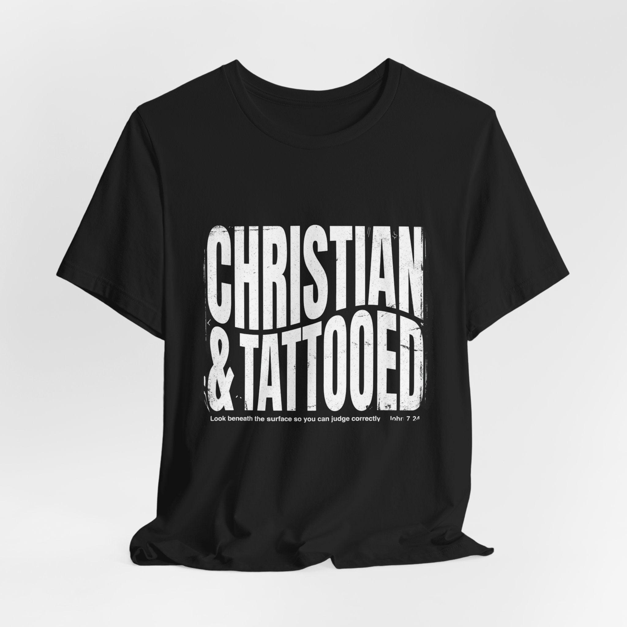 Christian & Tattooed Tee – Bold Faith Graphic T-Shirt for Christians with Tattoos