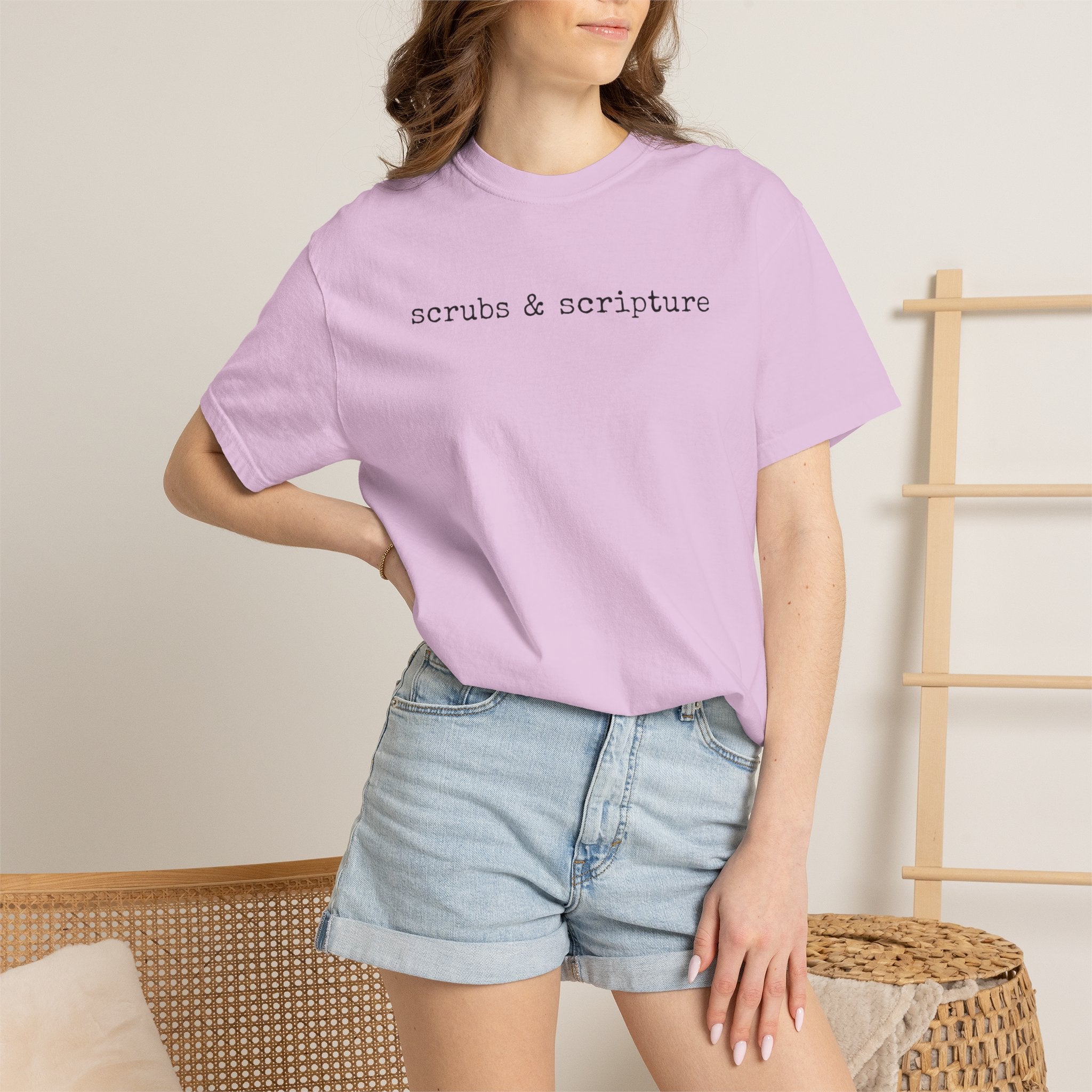 Scrubs & Scripture Tee – Christian Nurse Medical T-Shirt