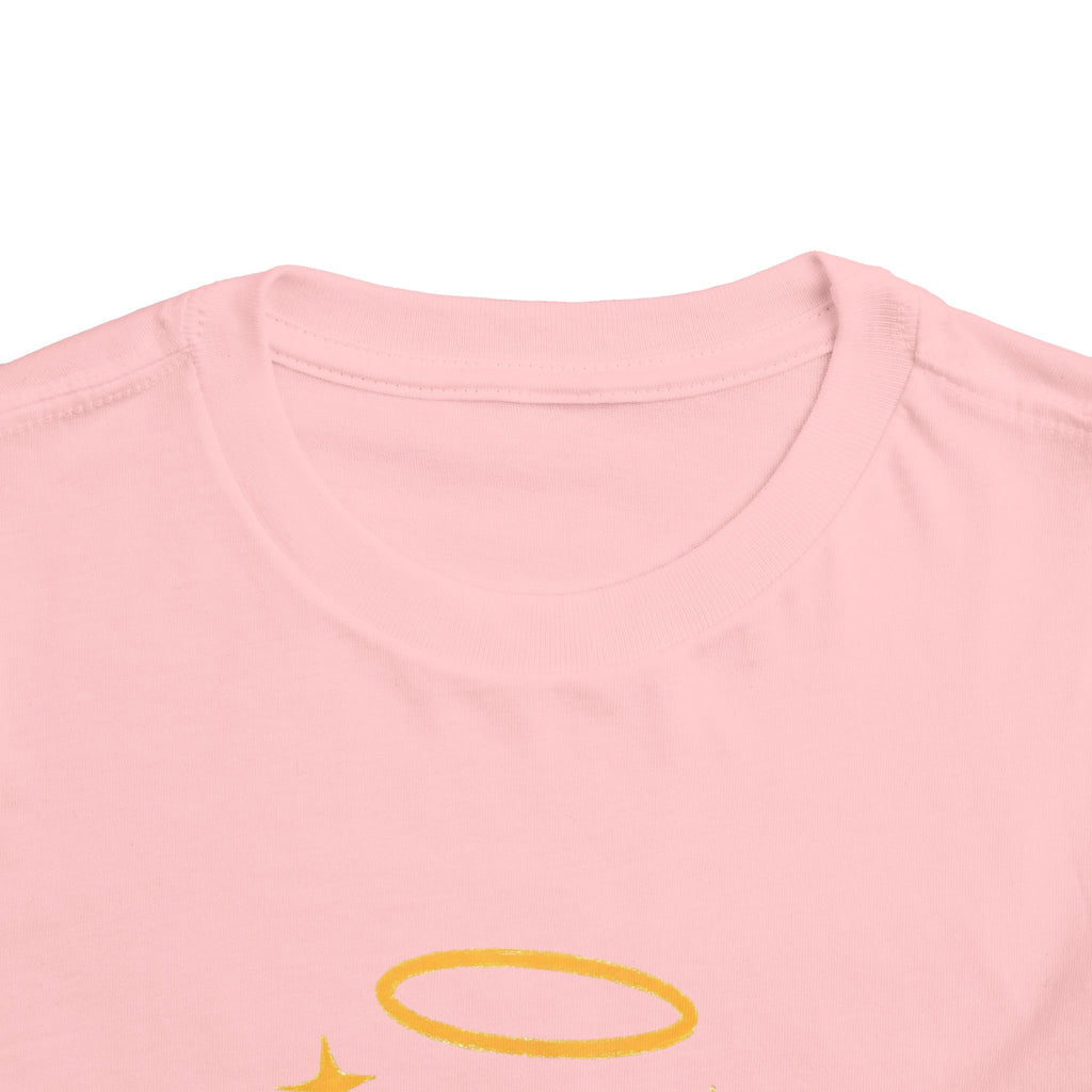 Toddler Tee — "Jesus Heals" Heart Graphic Christian Kids Shirt