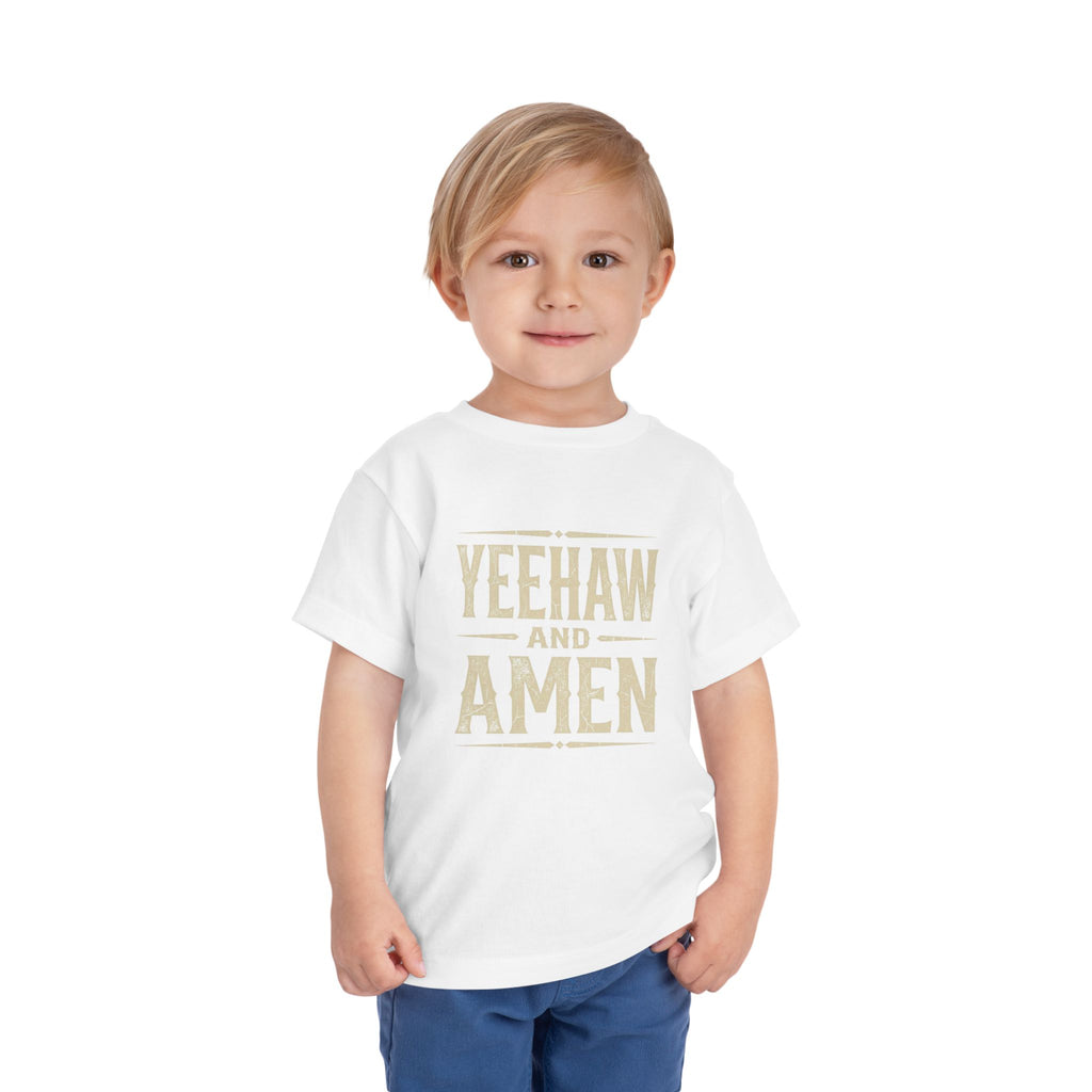 Yeehaw and Amen Toddler Tee