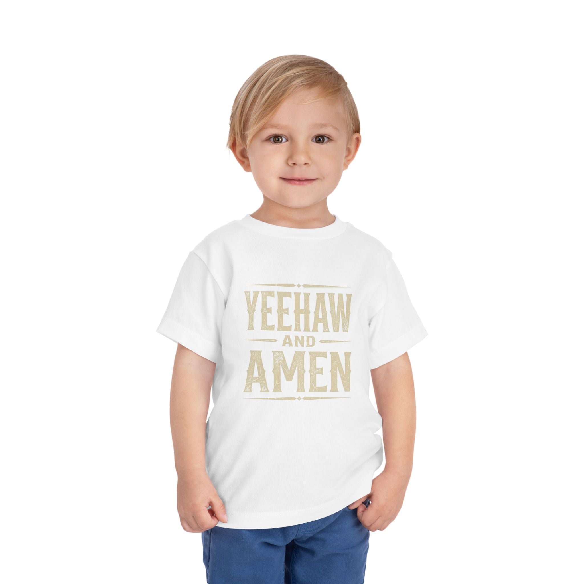 Yeehaw and Amen Toddler Tee