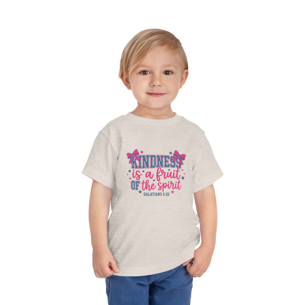 Toddler Tee — “Kindness Is a Fruit of the Spirit” Christian Kids Shirt