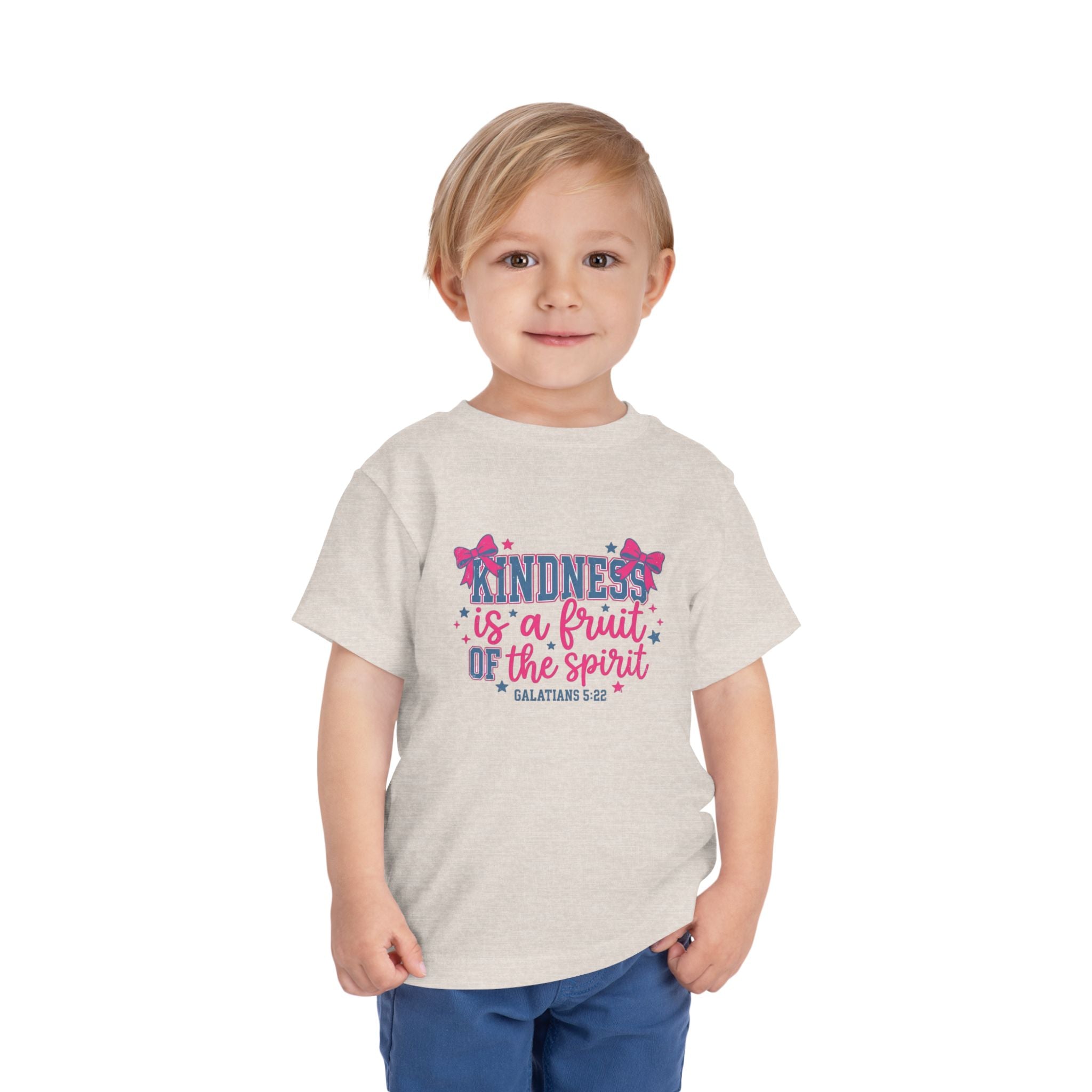 Toddler Tee — “Kindness Is a Fruit of the Spirit” Christian Kids Shirt
