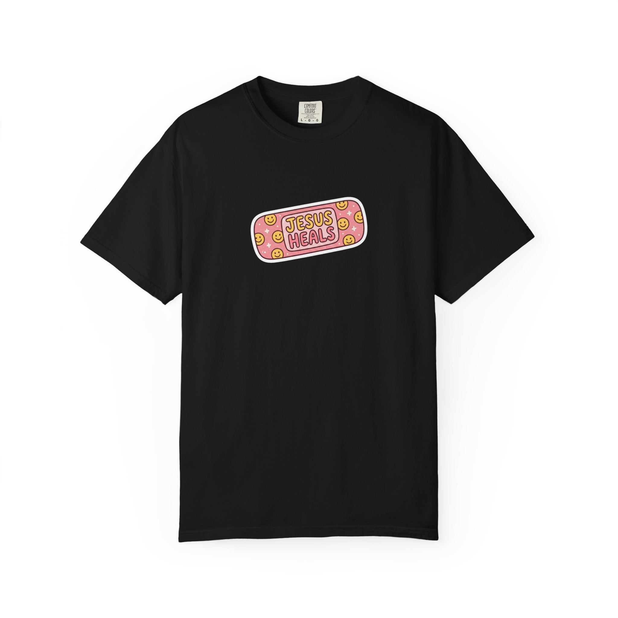 Jesus Heals Bandage Graphic Tee — Cute Christian Faith T‑Shirt