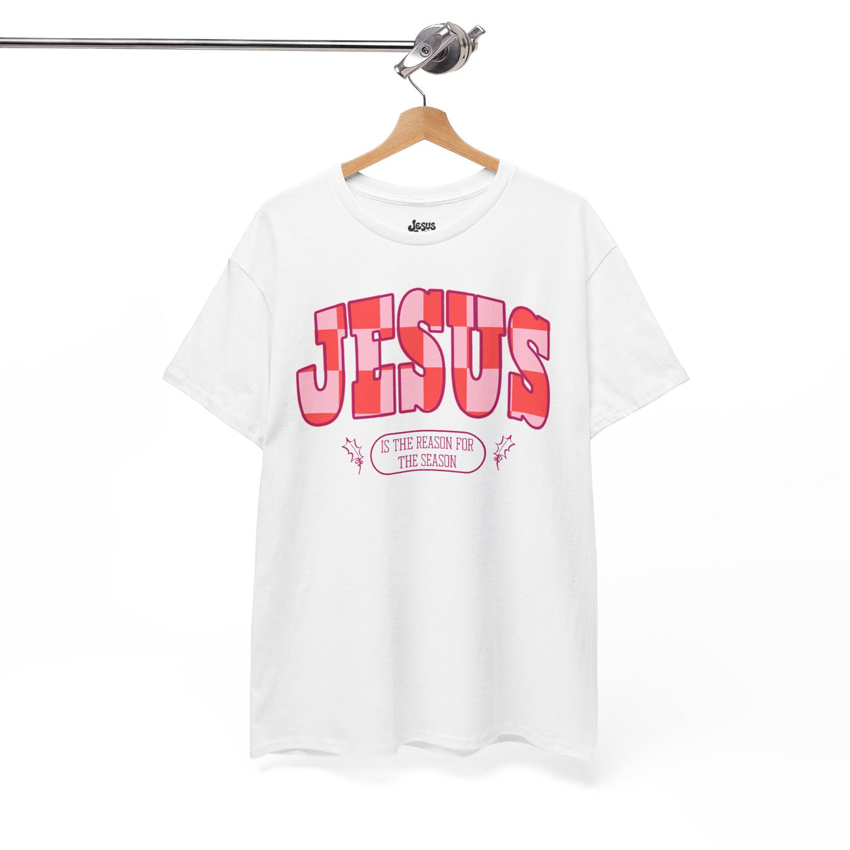 Jesus Retro Christmas Graphic Tee — "Jesus Is The Reason For The Season" Christmas Tee