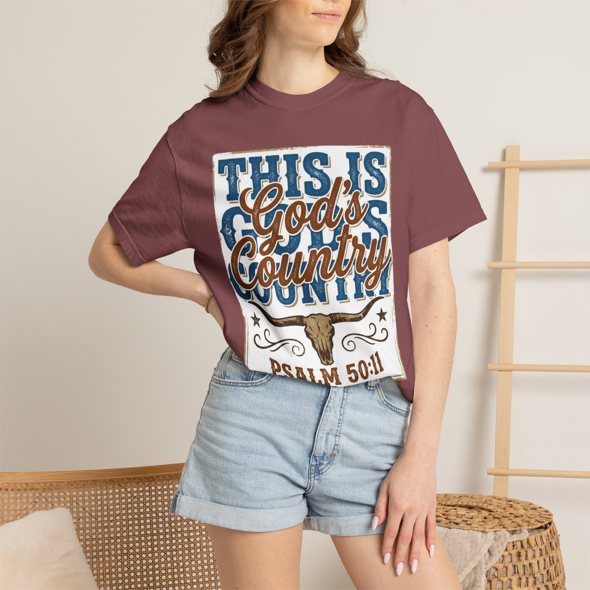 This Is God’s Country T-Shirt – Psalm 50:11 Western Faith Tee