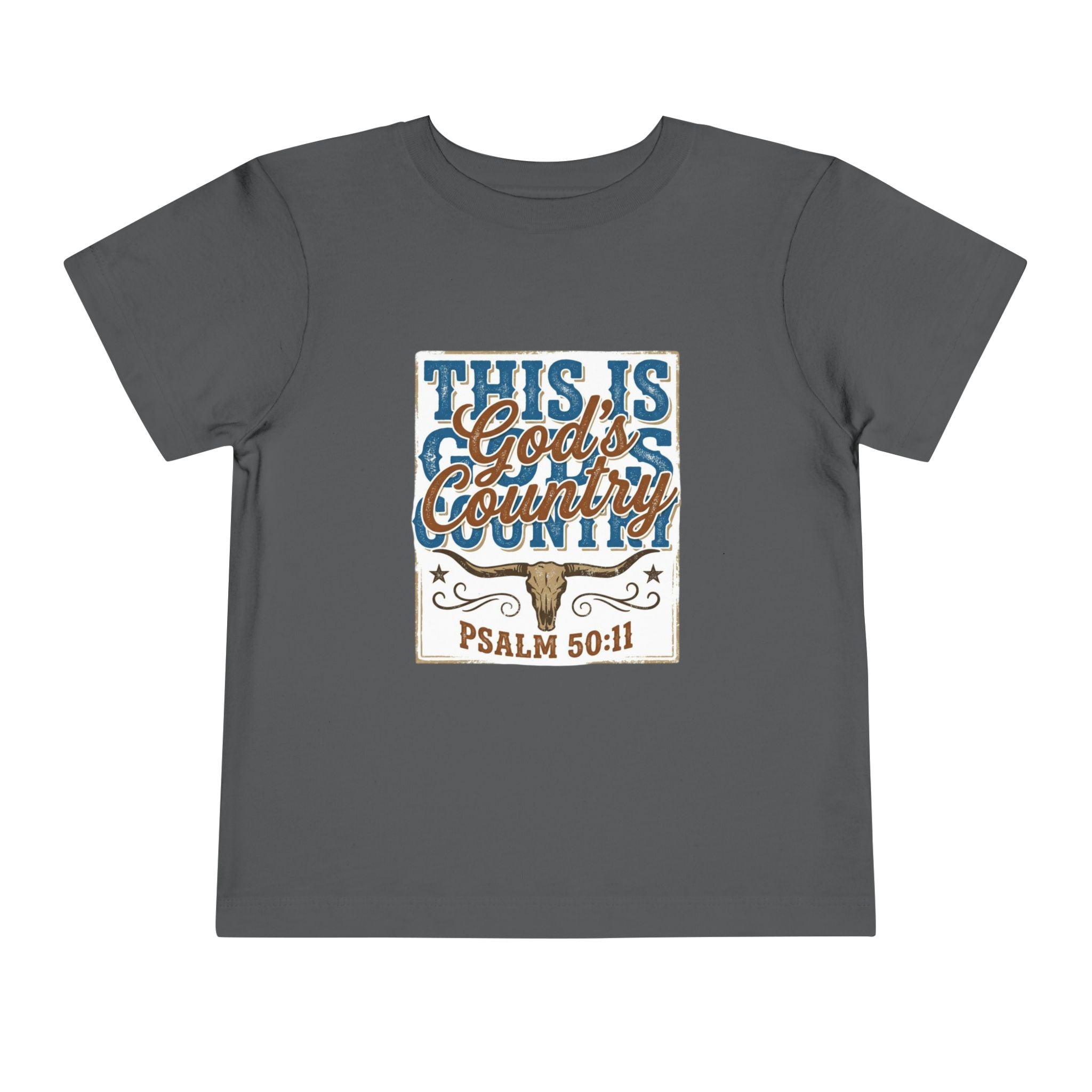 Toddler Tee - "This Is God’s Country" Psalm 50:11 Christian Kids Shirt
