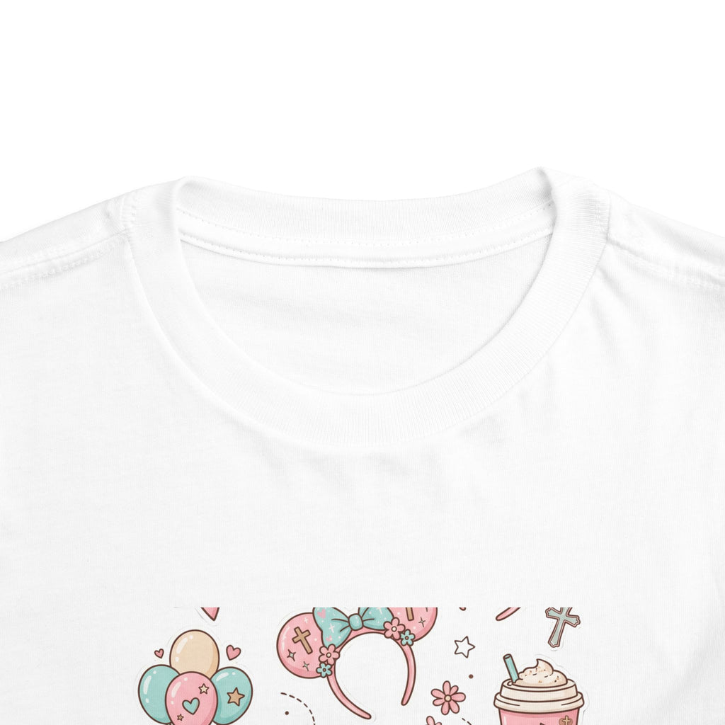 Toddler Tee — "Literally Just A Girl" Cute Pastel Graphic Shirt