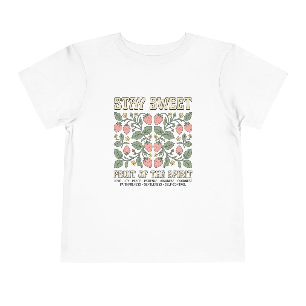 Stay Sweet Toddler Tee — Fruit of the Spirit Floral Kids T‑Shirt