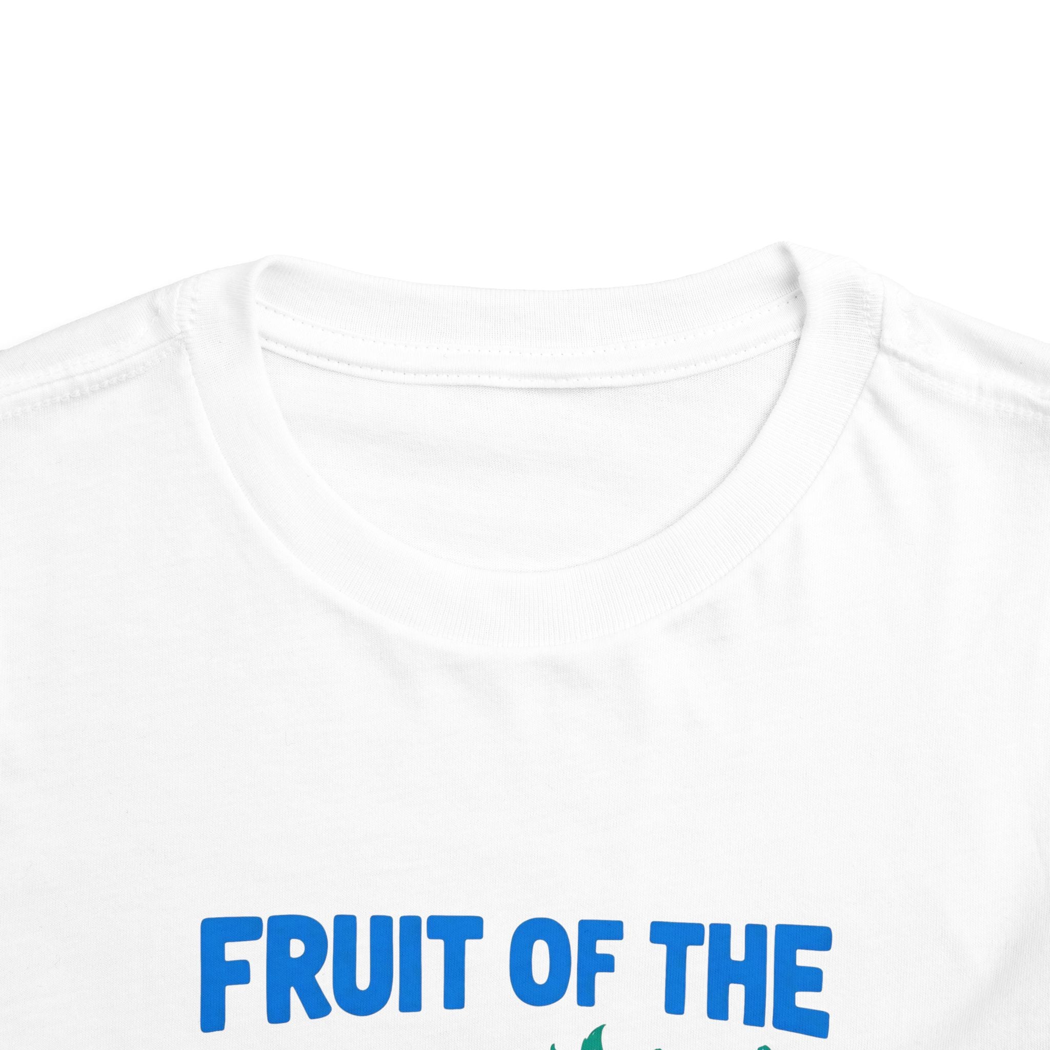Toddler Tee — “Fruit of the Spirit” Christian Kids Shirt with Colorful Fruit Design