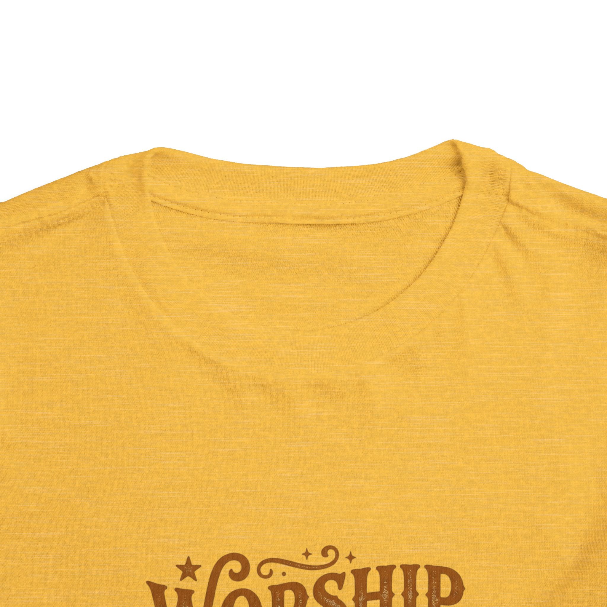Toddler Tee — "Worship Jesus & Go to Disney" Faith-Inspired Kids Shirt