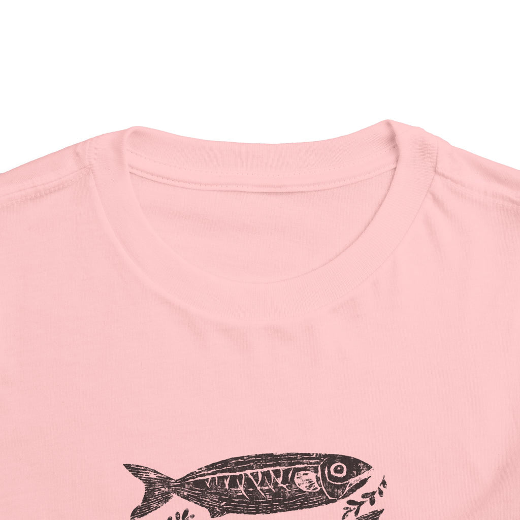 Toddler Fish Tee — "I'll Give You All Of My Fishes And Loves" Cute Nautical Shirt