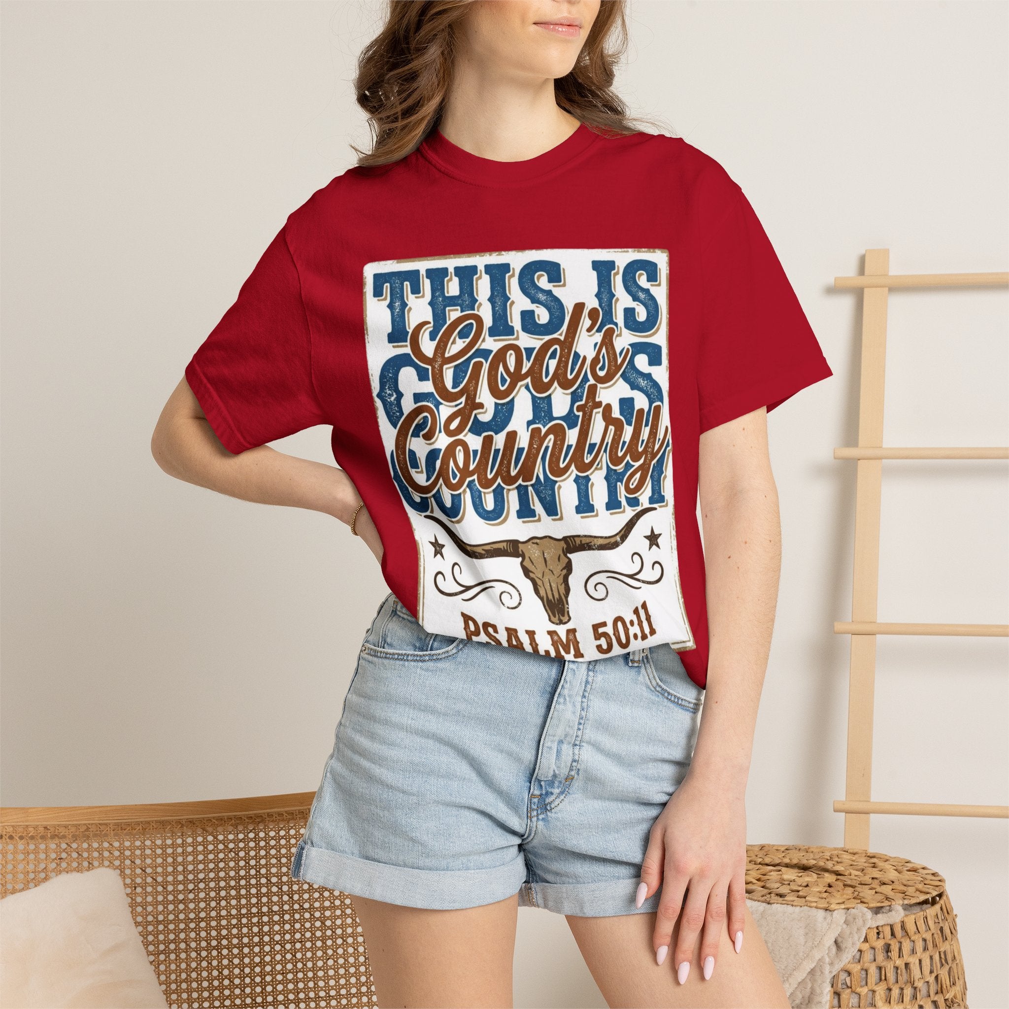 This Is God’s Country T-Shirt – Psalm 50:11 Western Faith Tee