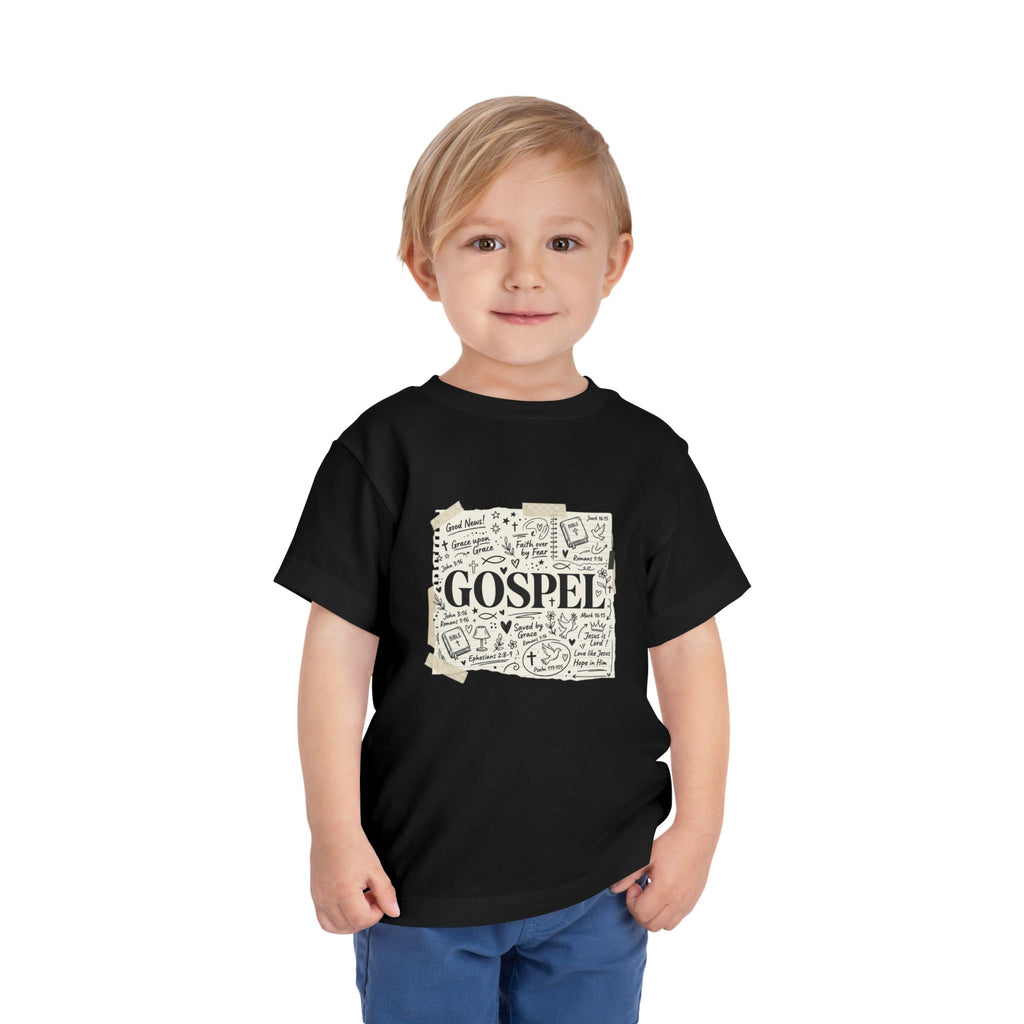 Toddler Tee - Gospel Doodle Faith Graphic