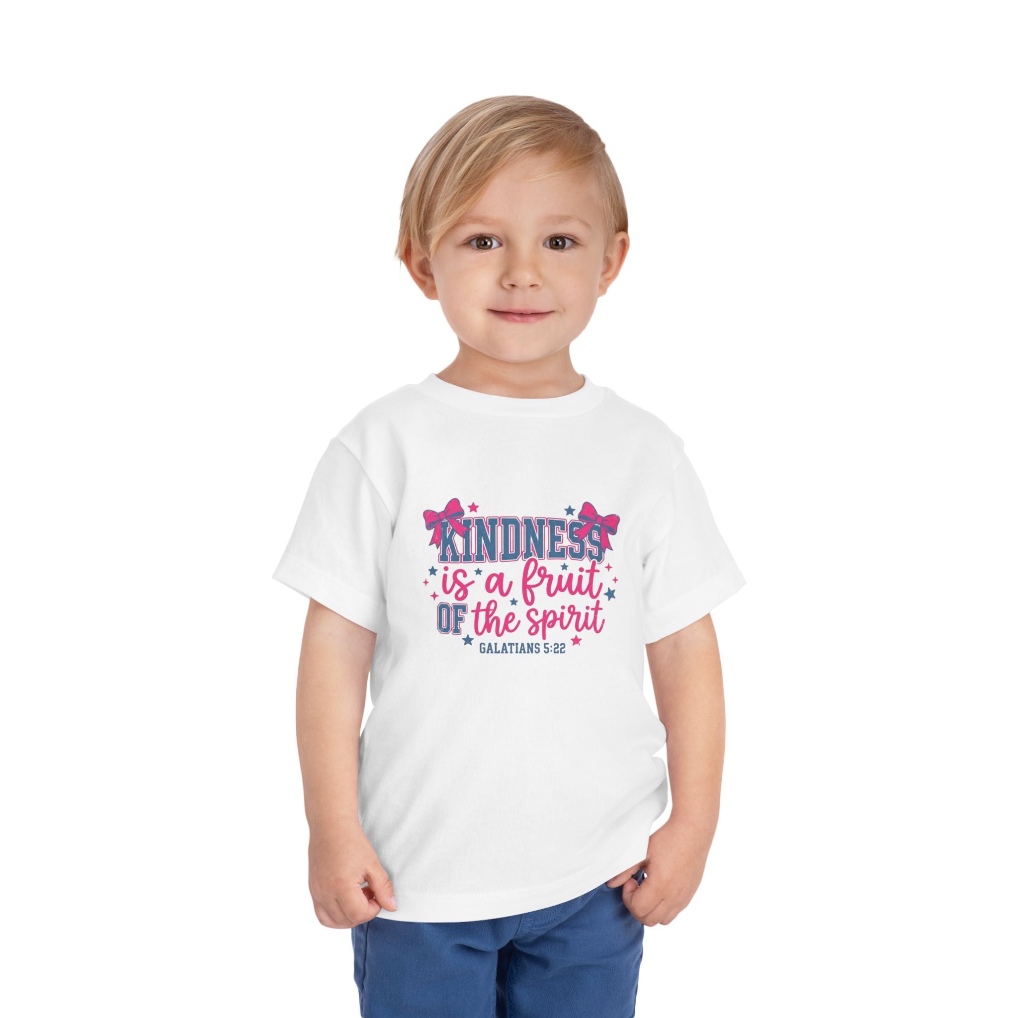 Toddler Tee — “Kindness Is a Fruit of the Spirit” Christian Kids Shirt
