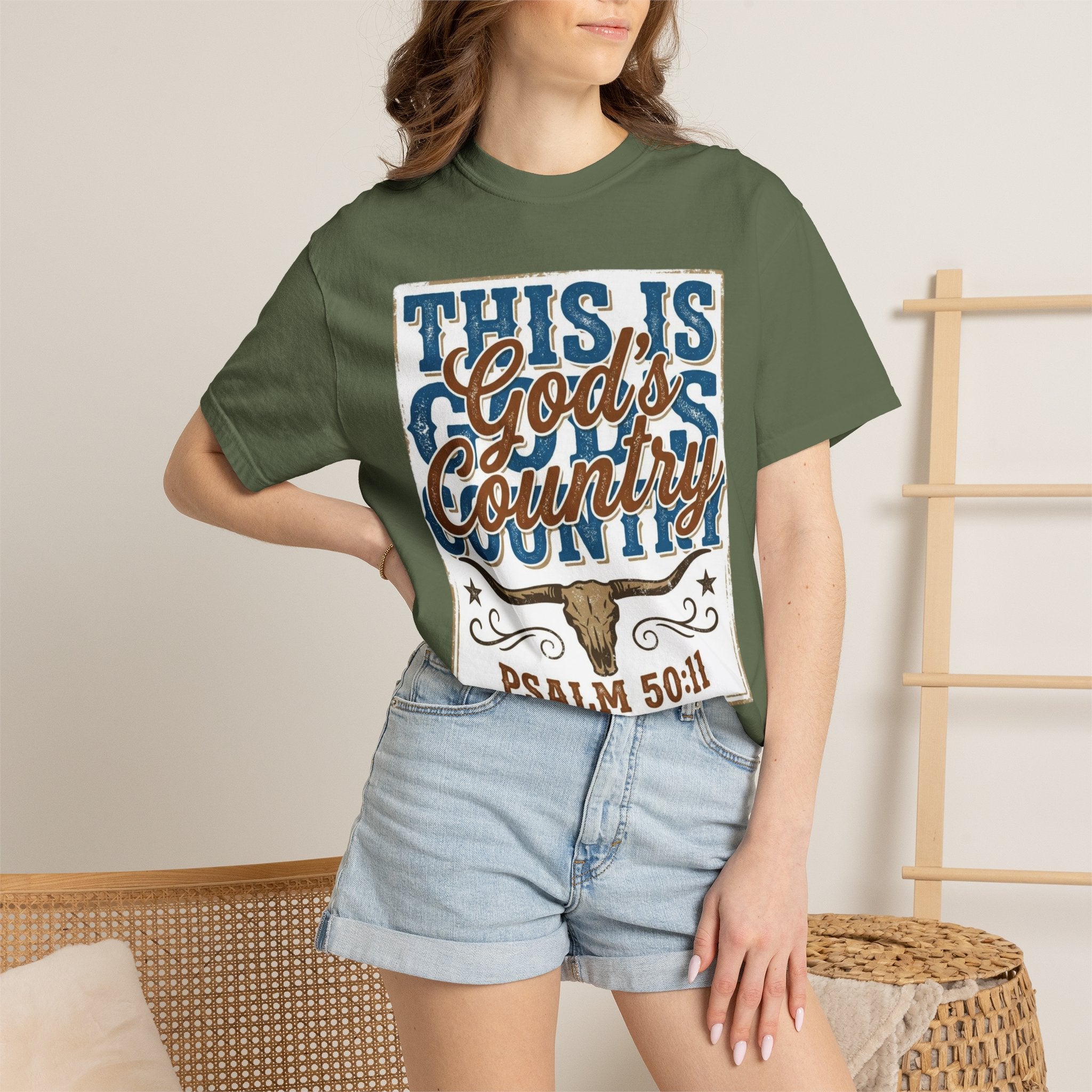 This Is God’s Country T-Shirt – Psalm 50:11 Western Faith Tee