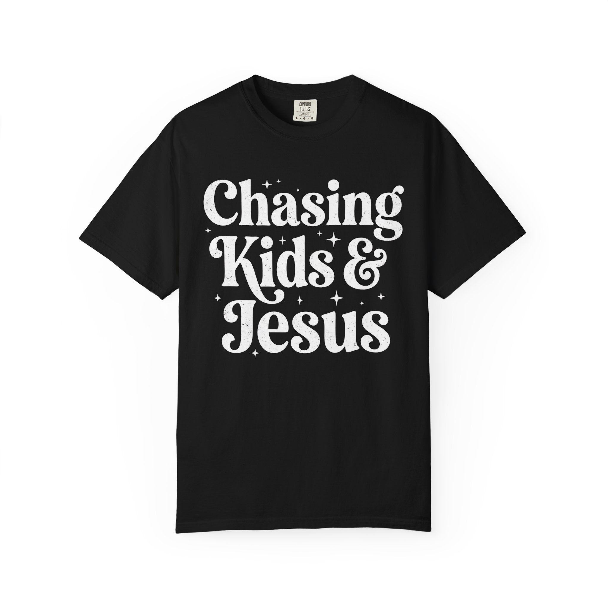 Chasing Kids & Jesus Tee — Christian Mom Graphic T-Shirt