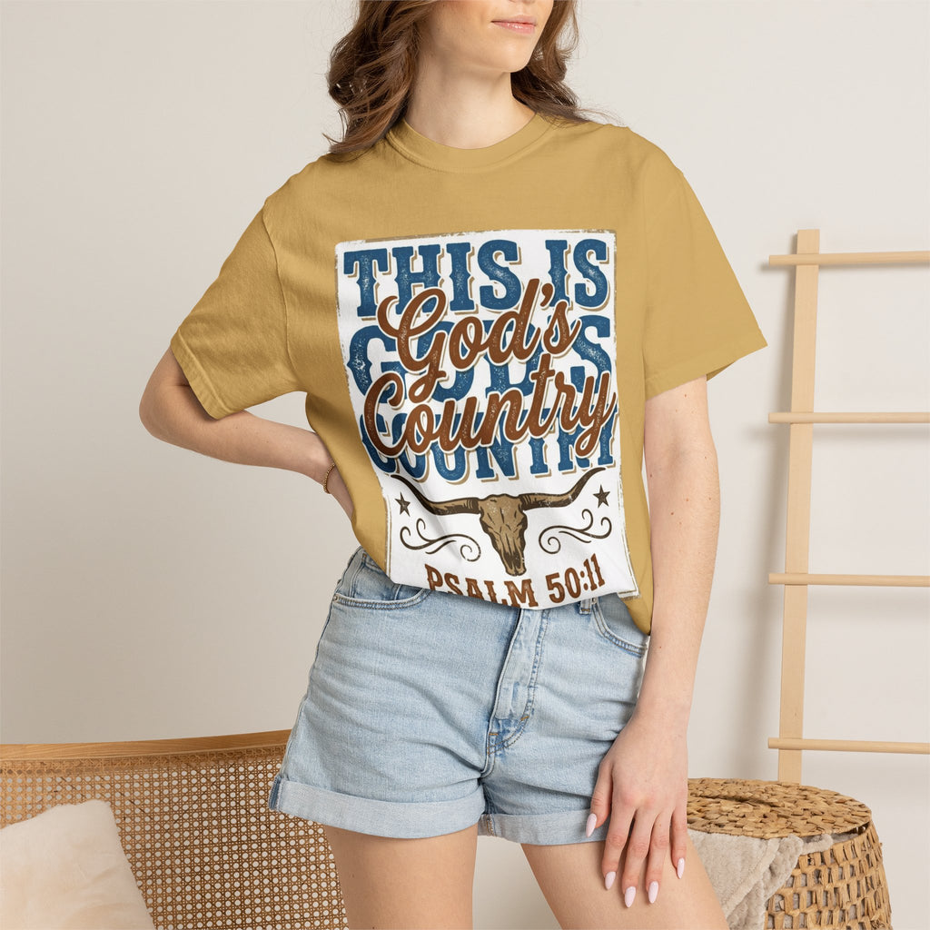 This Is God’s Country T-Shirt – Psalm 50:11 Western Faith Tee