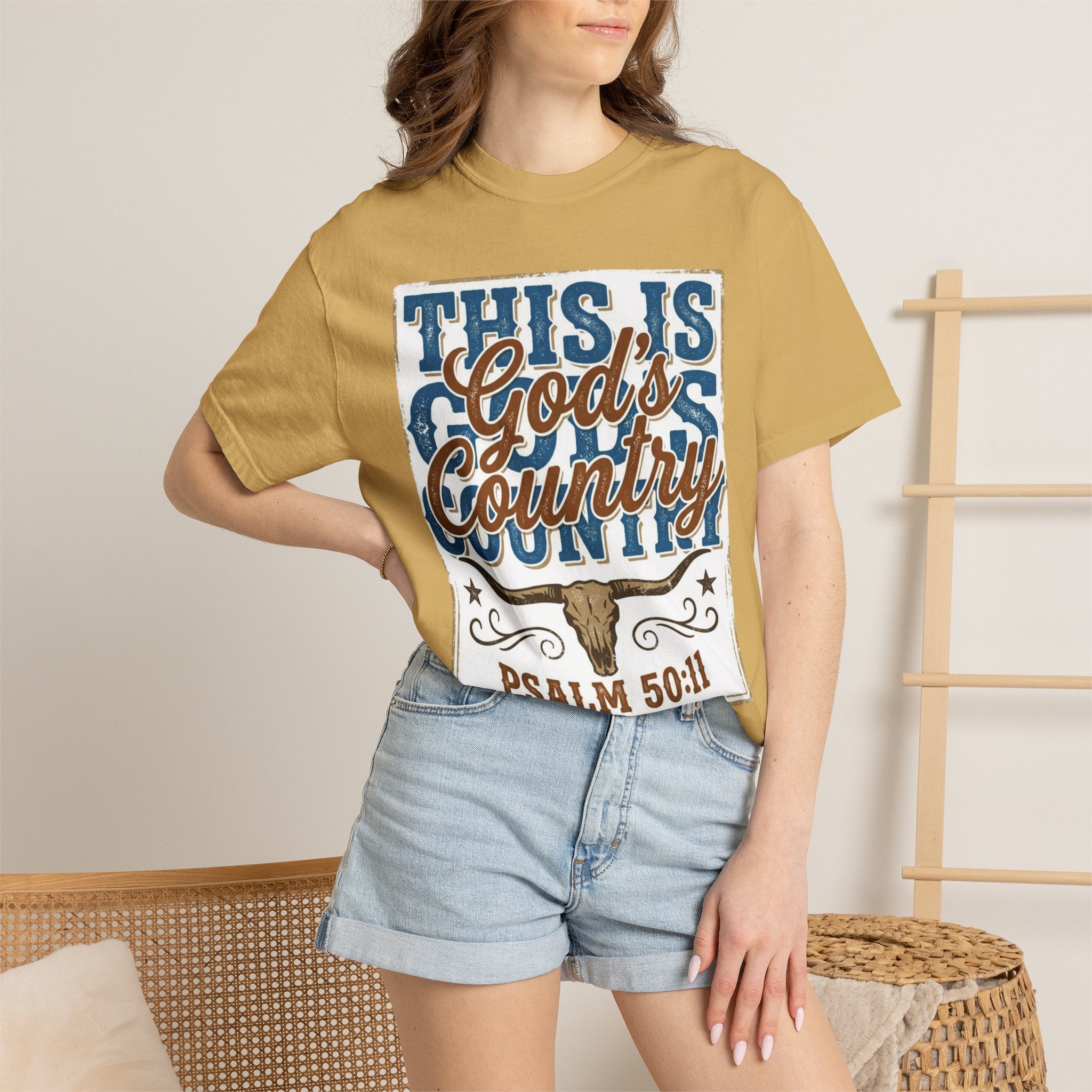 This Is God’s Country T-Shirt – Psalm 50:11 Western Faith Tee