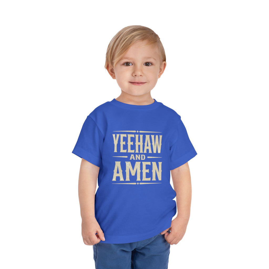 Yeehaw and Amen Toddler Tee