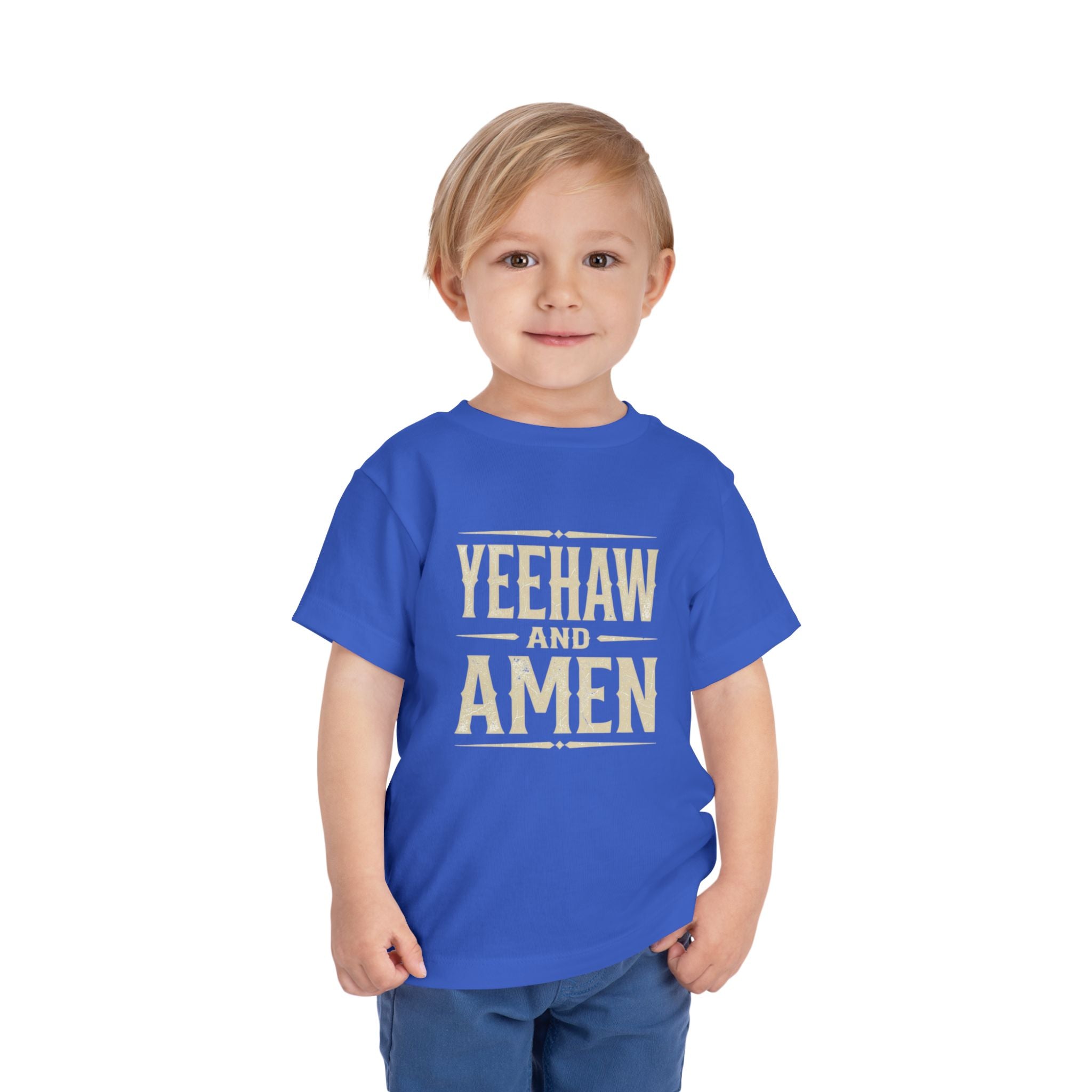 Yeehaw and Amen Toddler Tee