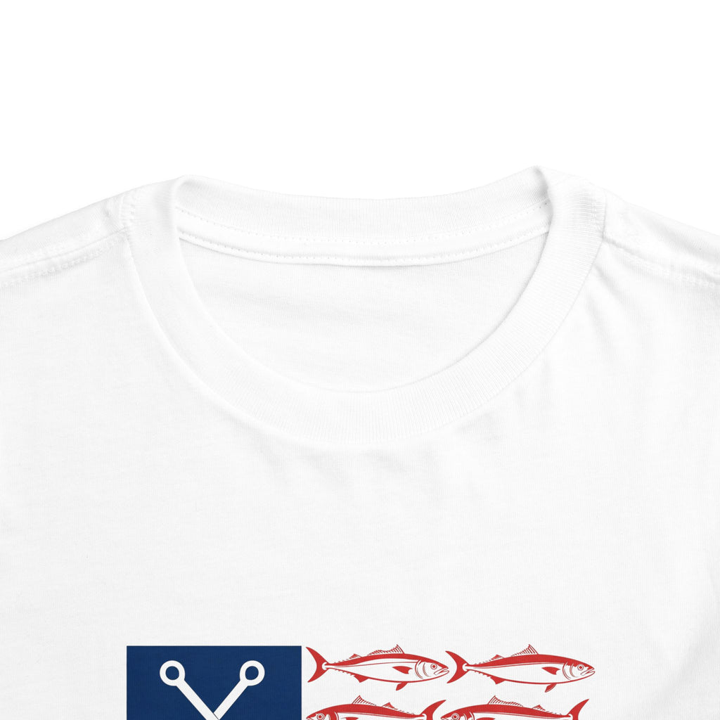 Hold Fast Toddler Tee — Nautical Fishing Flag Kids Shirt