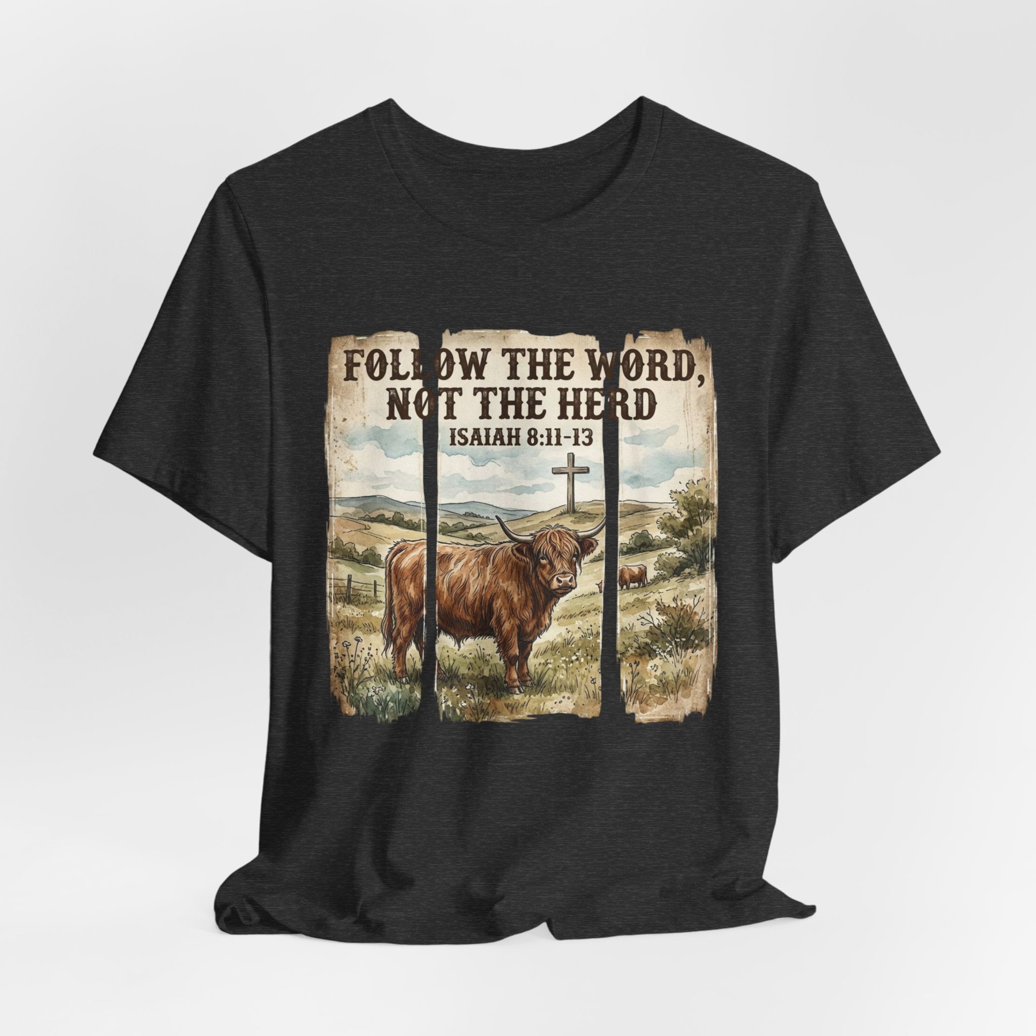 Follow the Word Not the Herd T-Shirt – Isaiah 8:11-13 Christian Faith Tee