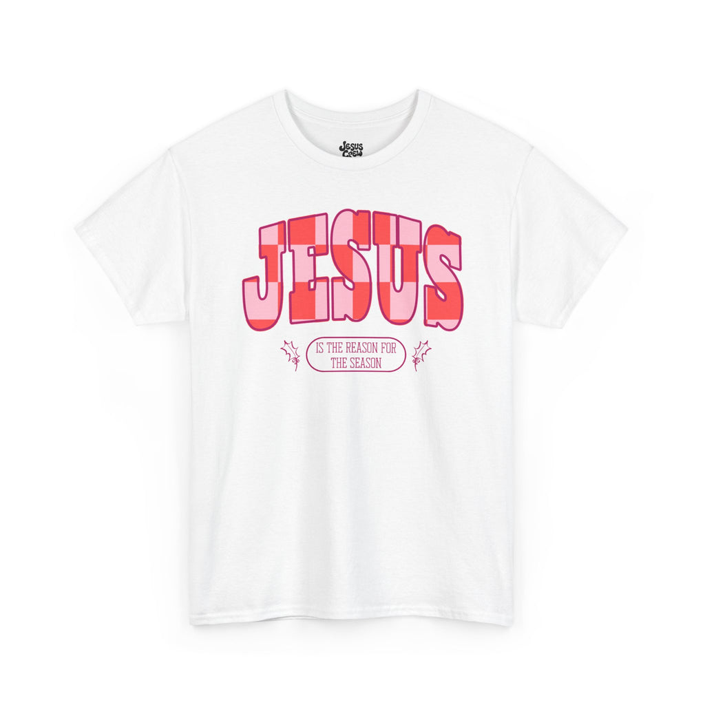 Jesus Retro Christmas Graphic Tee — "Jesus Is The Reason For The Season" Christmas Tee