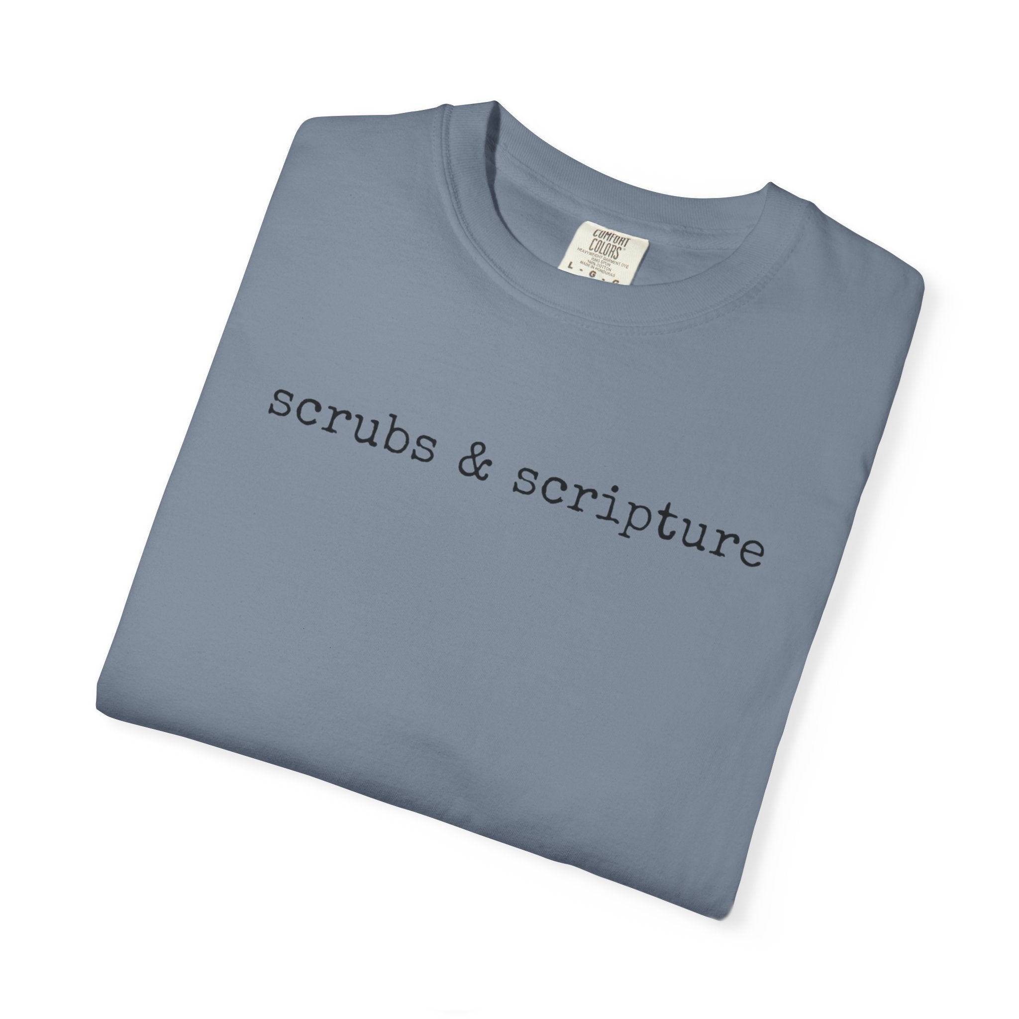Scrubs & Scripture Tee – Christian Nurse Medical T-Shirt